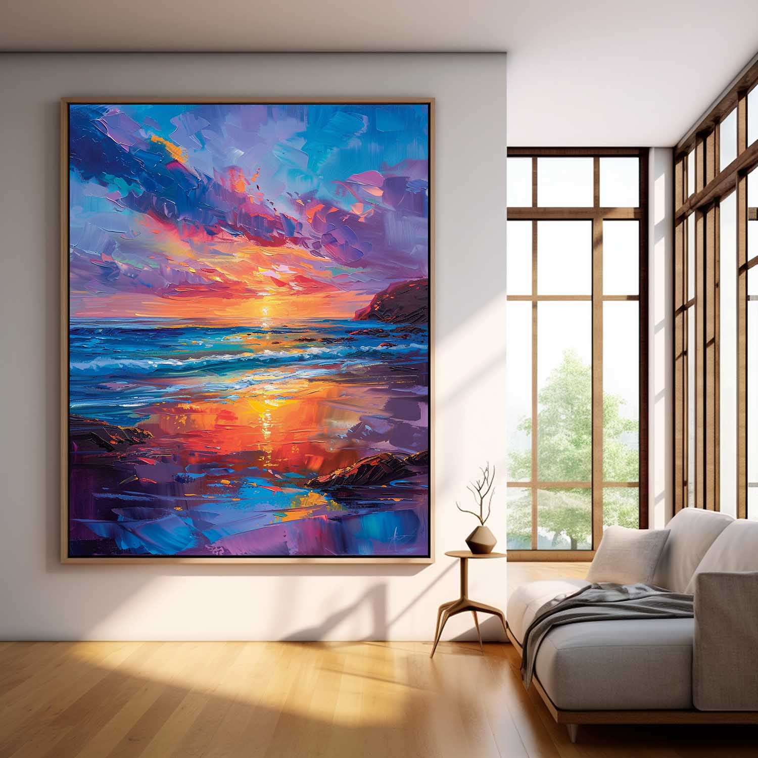 Wall Art Beach & Ocean Landscape Watercolor Soft