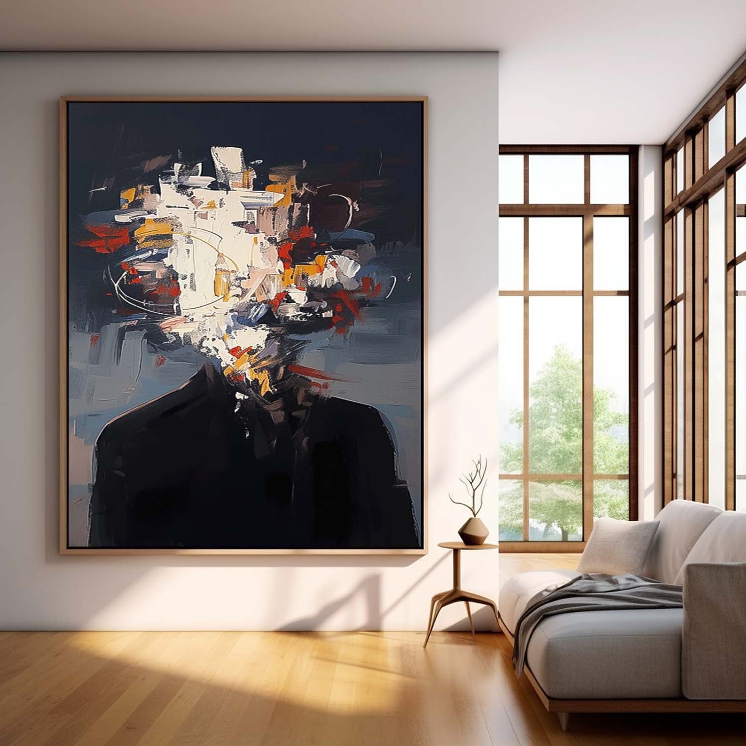 Wall Art Impasto People Energetic Colorful