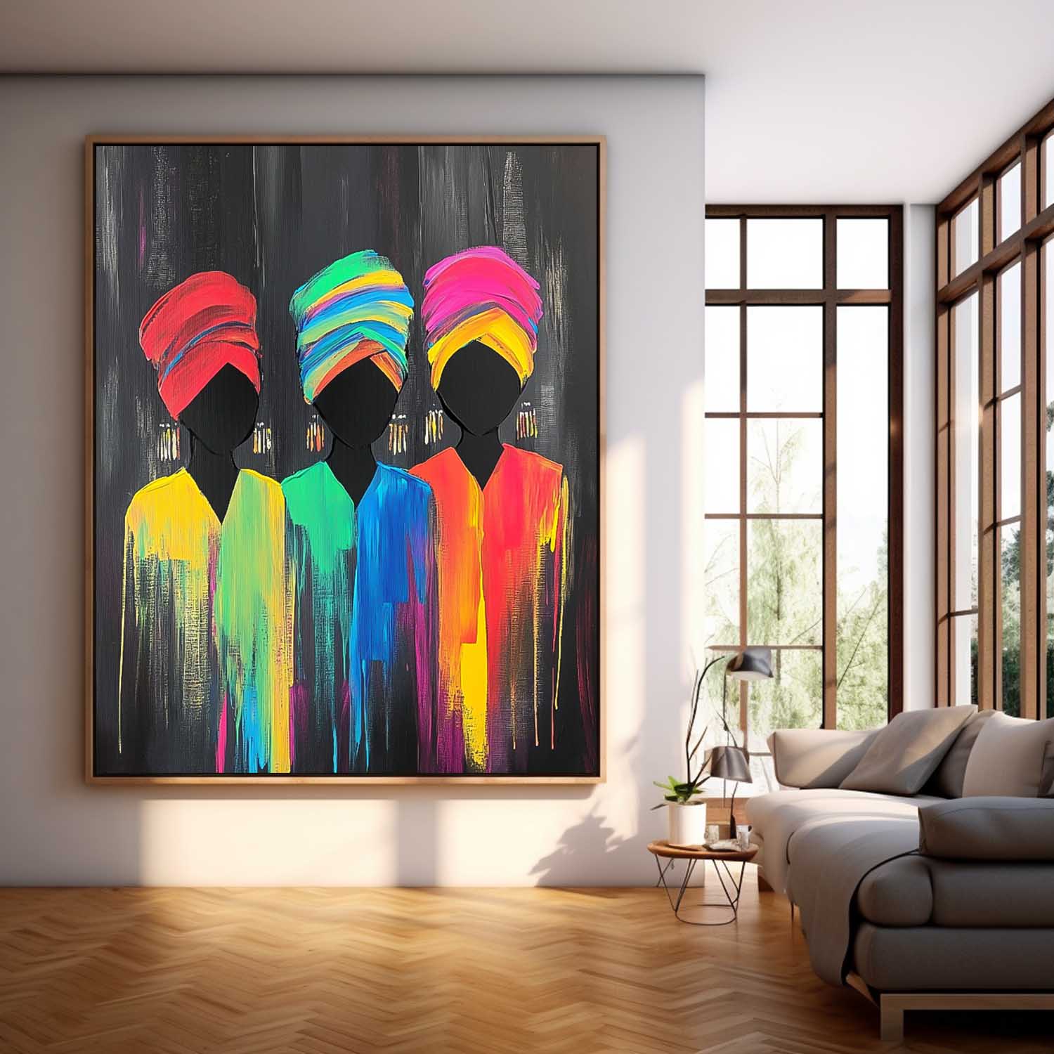 Wall Art People Vibrant Dramatic Exotic