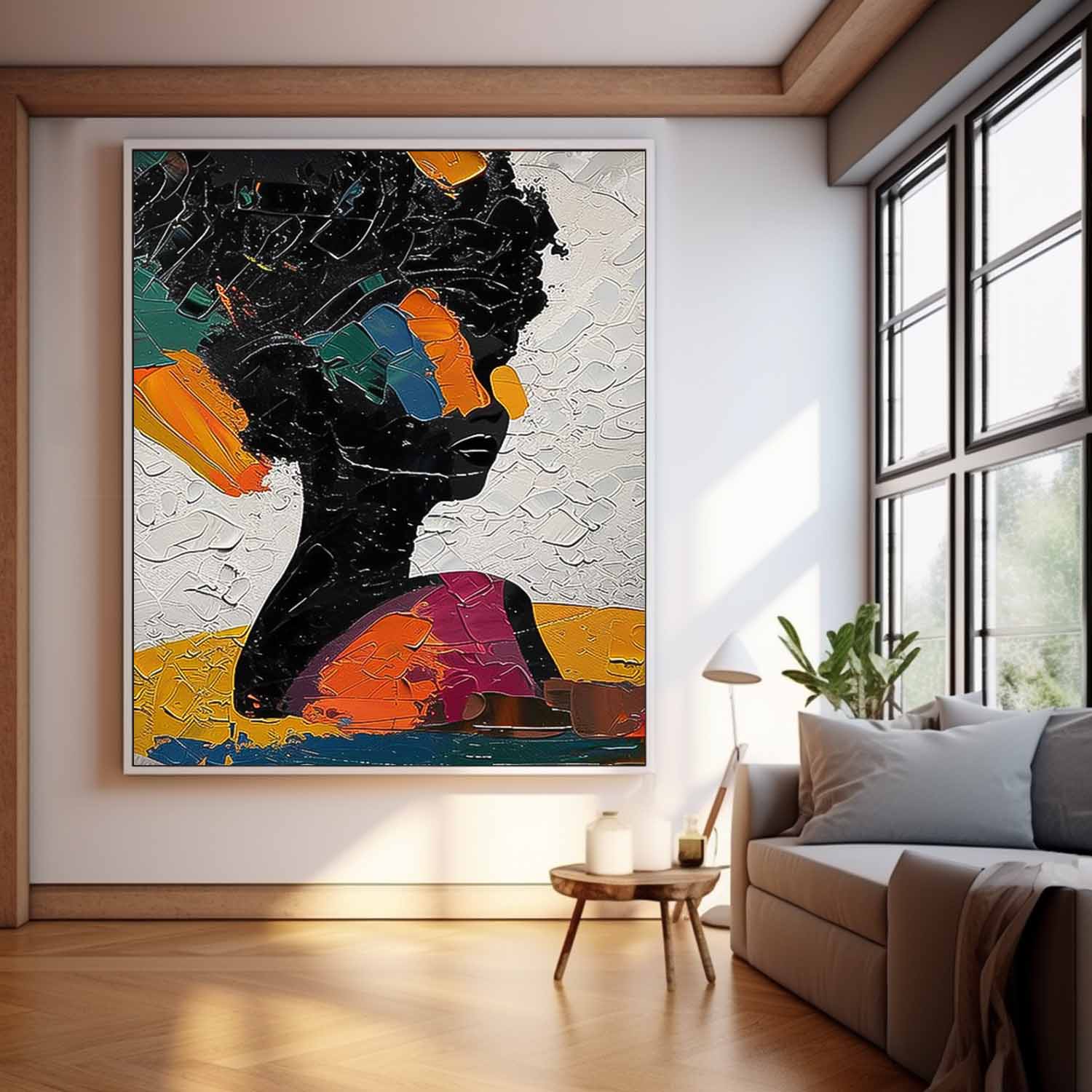 Wall Art Impasto People Expressionist Modern