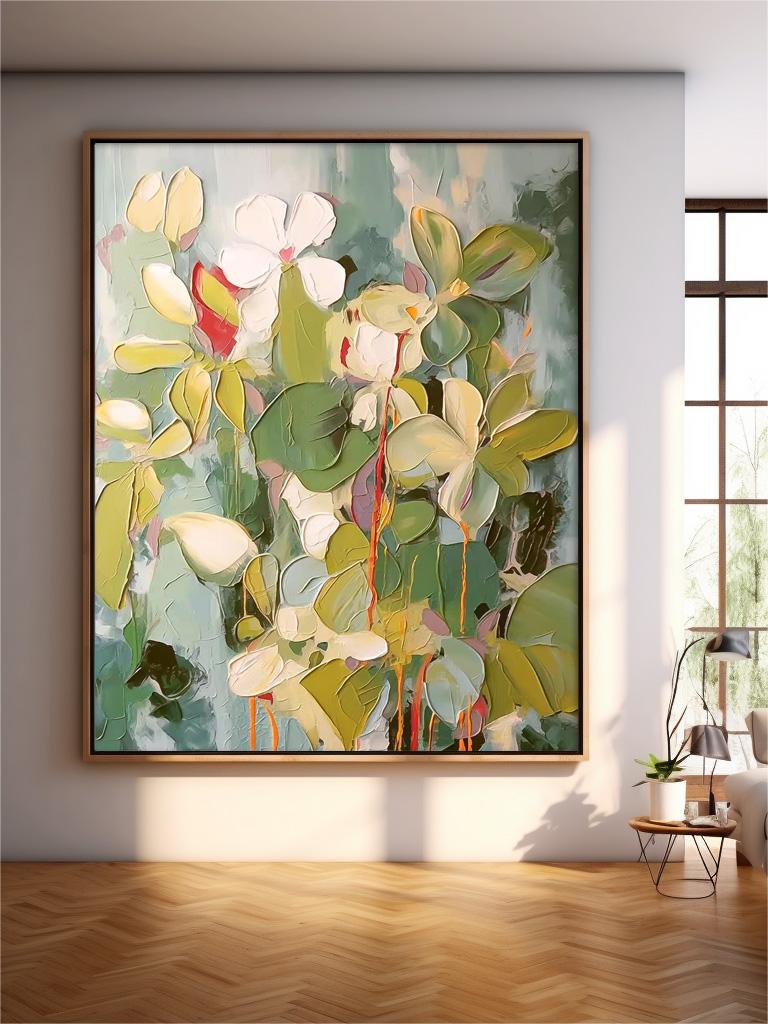 Wall Art Fresh Pale Petal Botanical Blossom