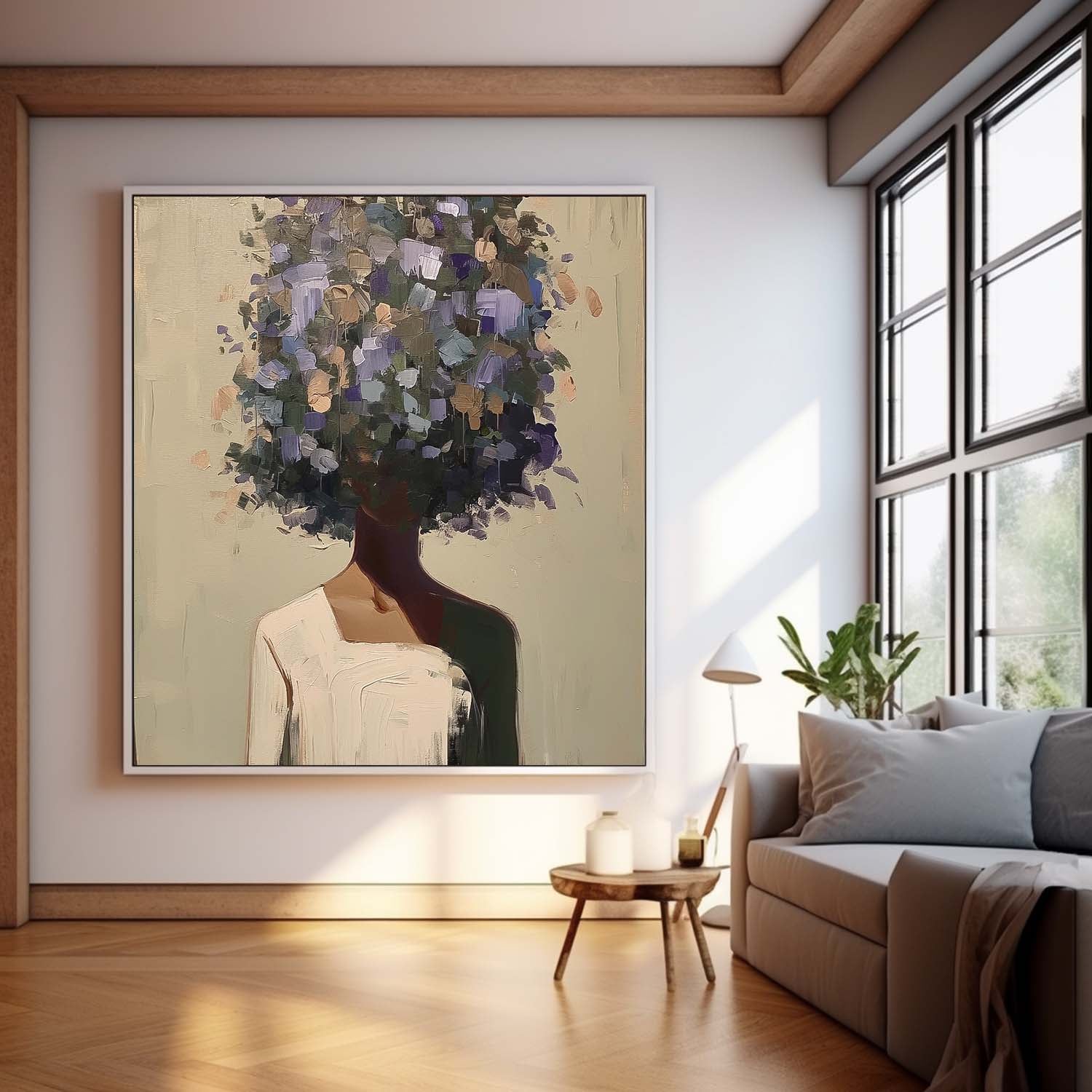 Wall Art Floral People Nature Atmosphere Serene