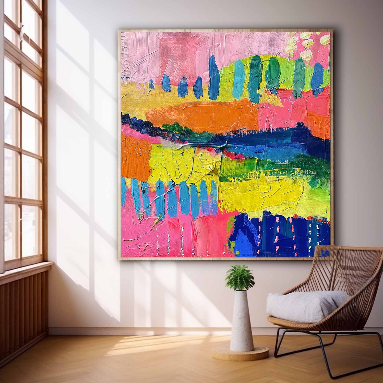 Wall Art Abstract Energetic Tropical Artistic
