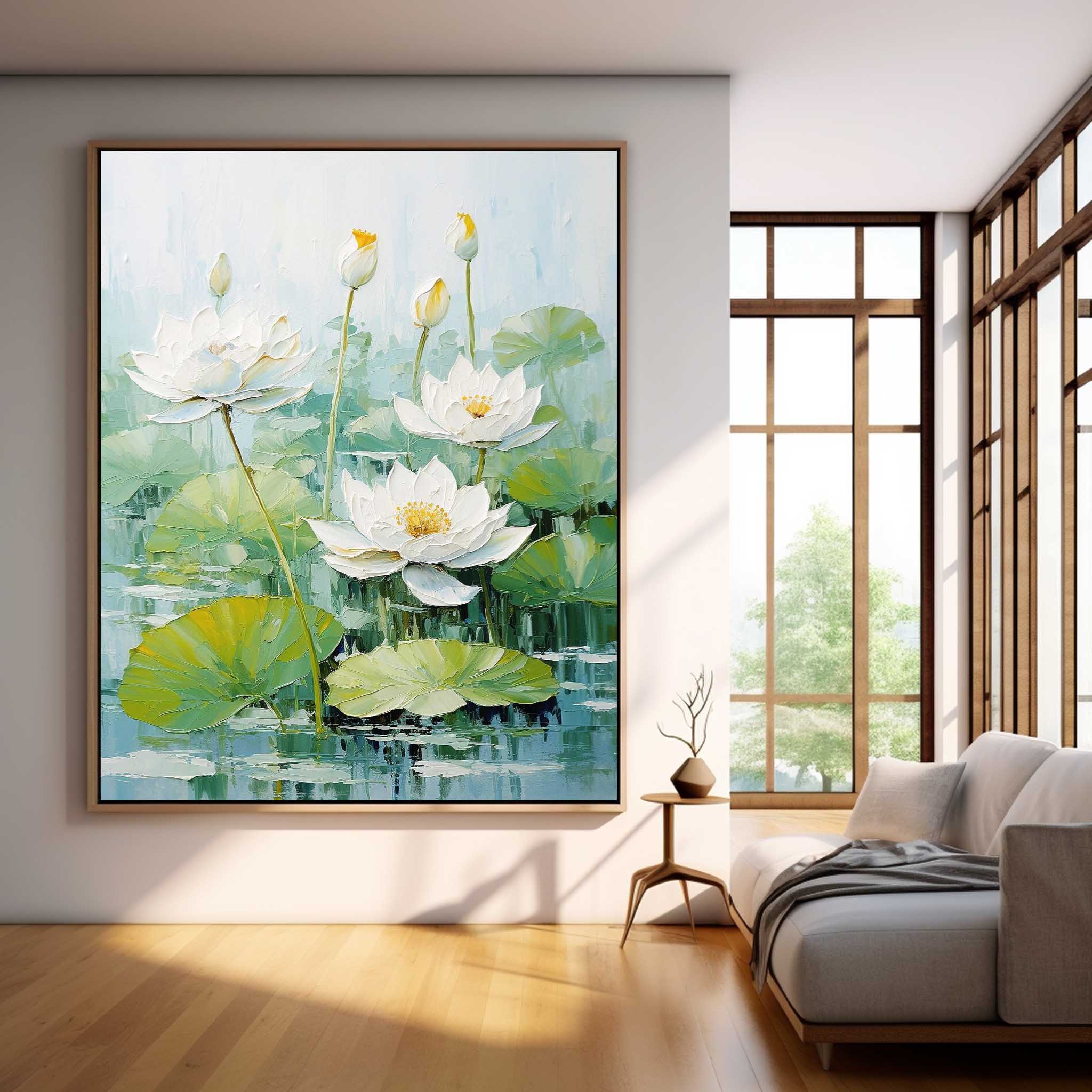 Wall Art Flower Impasto Botanical Natural Cheerful