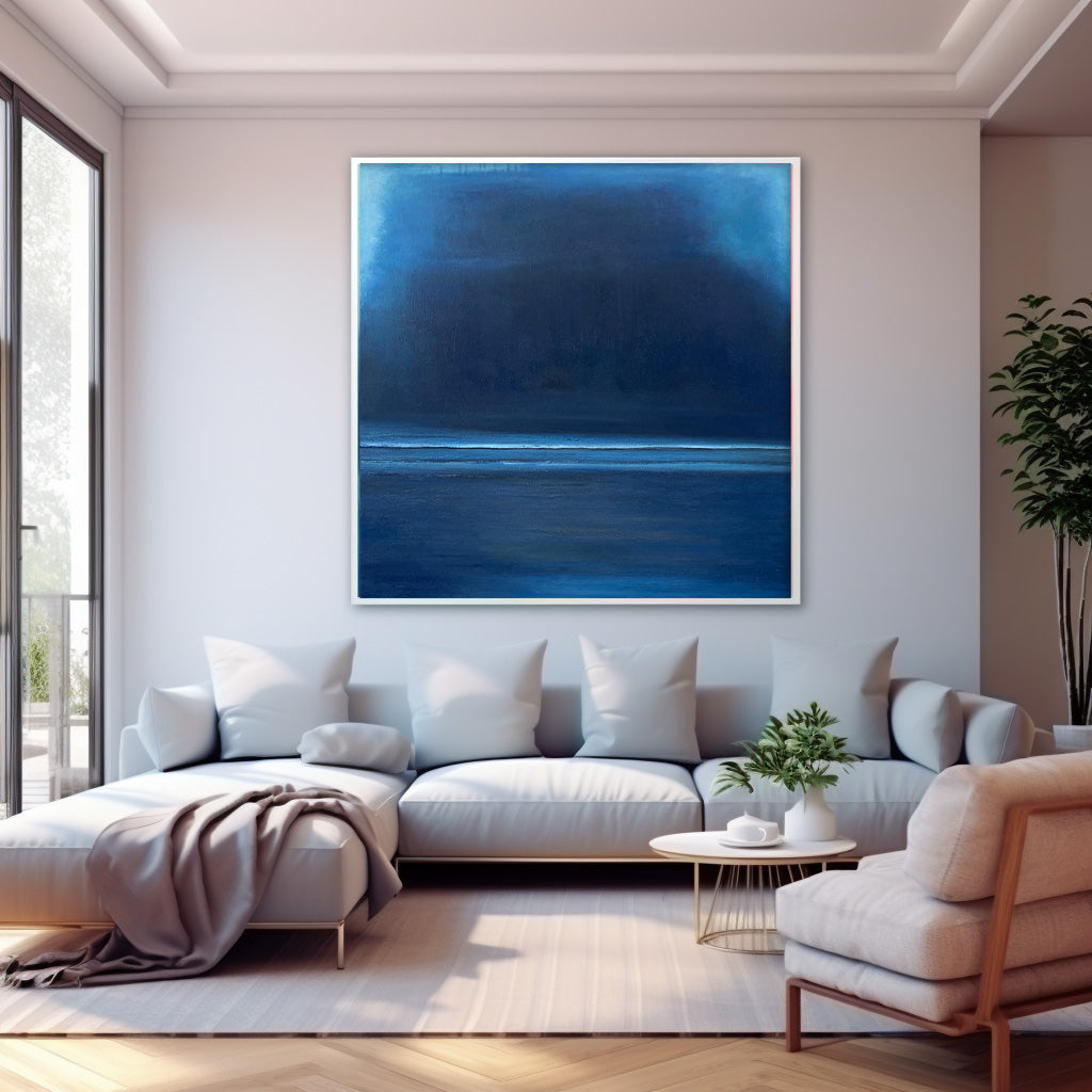 Wall Art Gradient Minimalist Abstract Seascape