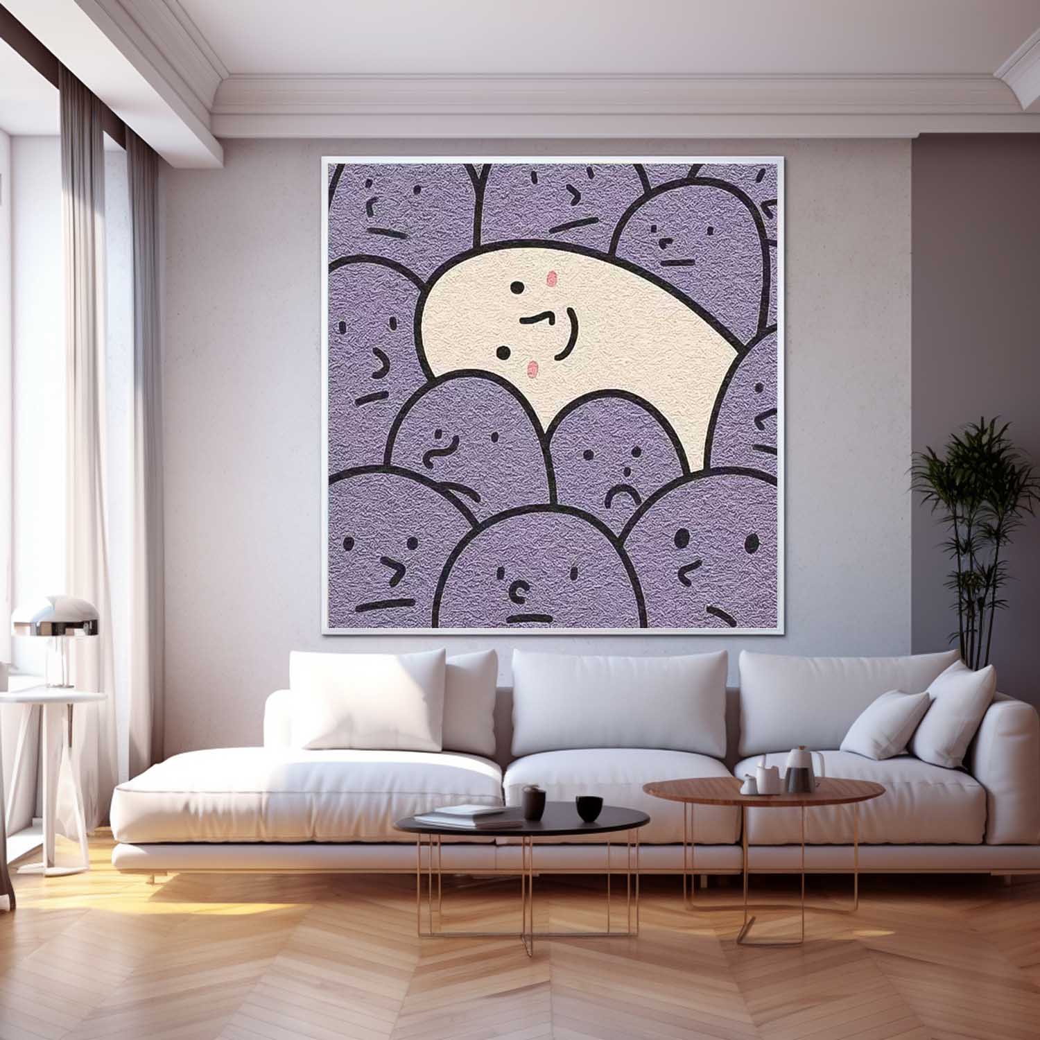 Wall Art Minimalist Energetic Painterly Vibrant