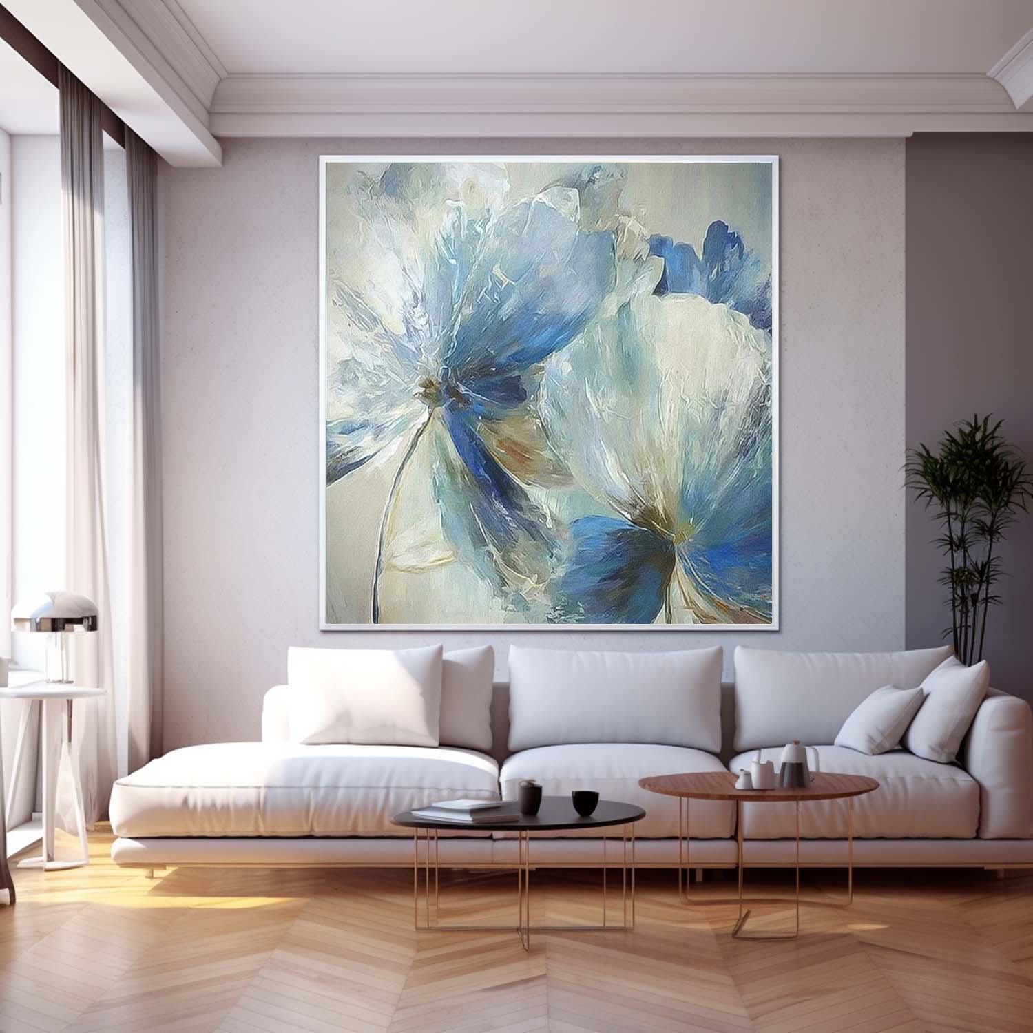 Wall Art Cheerful Lively Botanical Flower Painterly