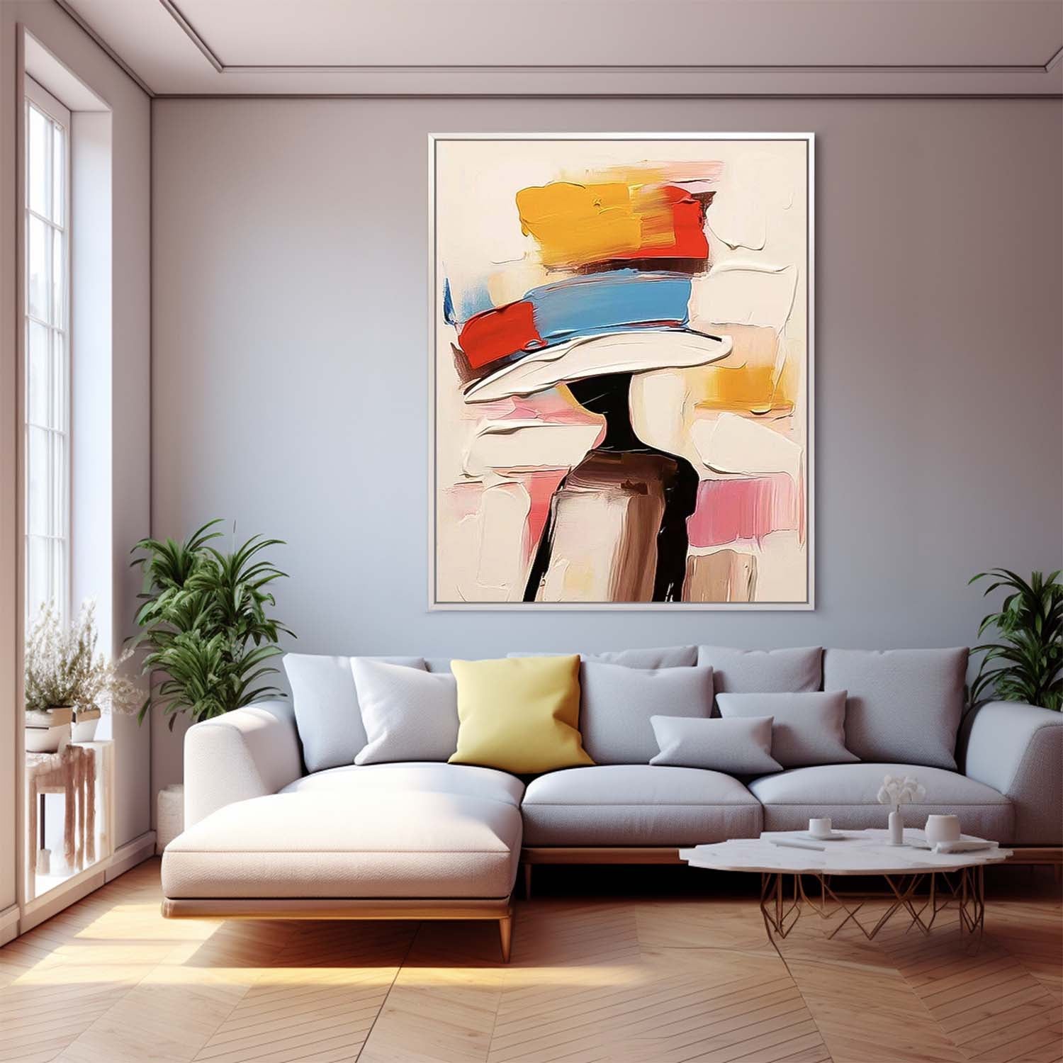 Wall Art Abstract People Introspective Contemplative