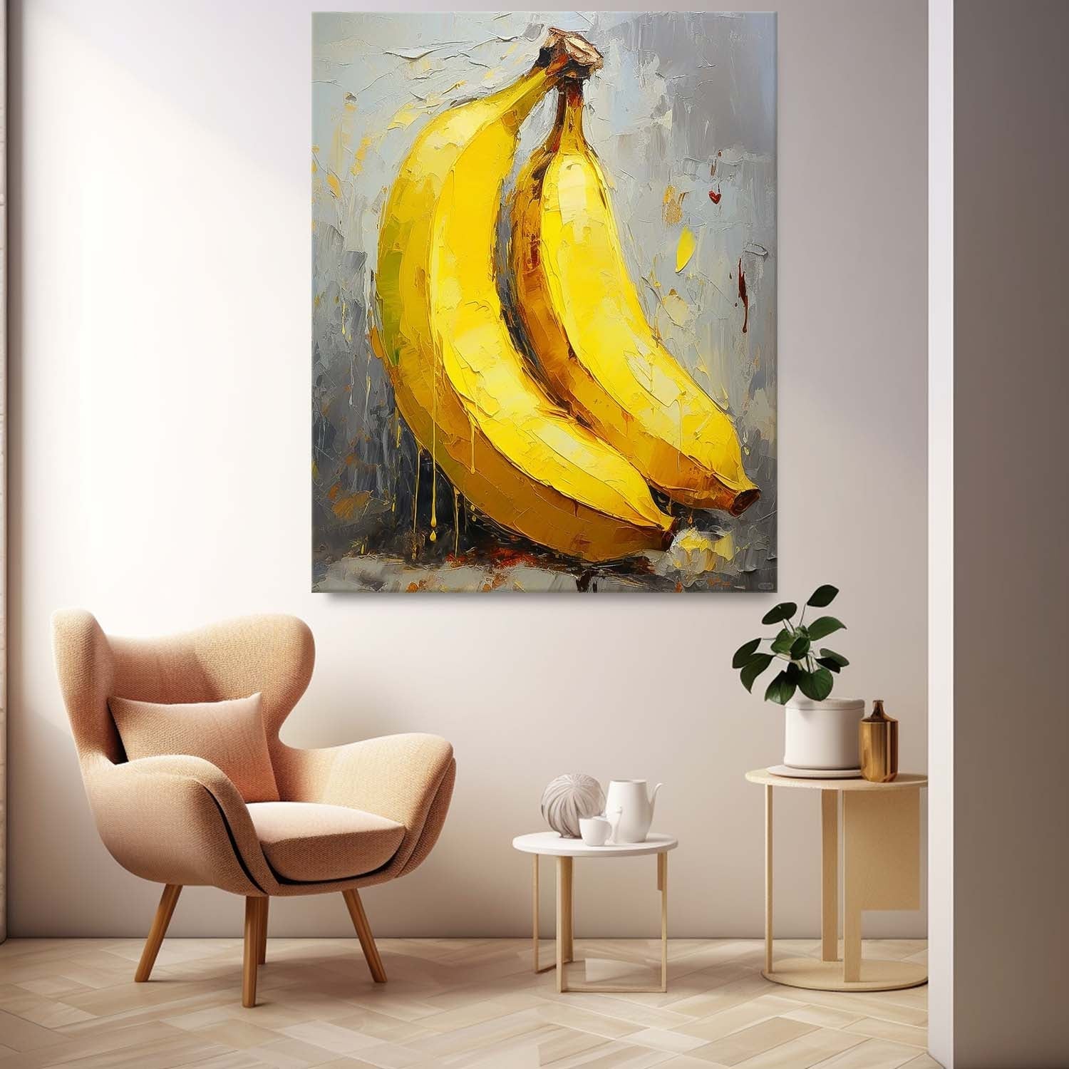 Abstract Canvas Art AB591 - Neutralighting