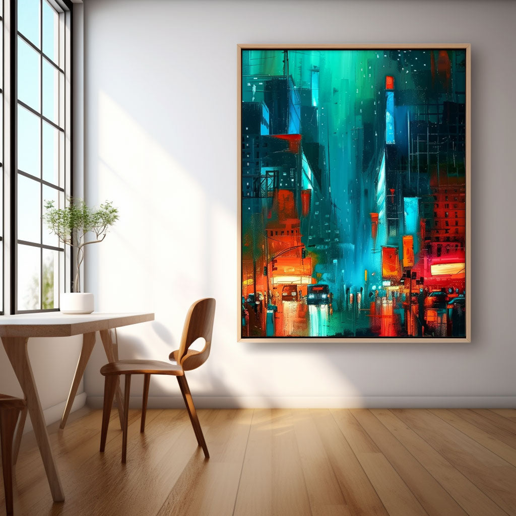 Wall Art Architecture Impasto Moody Energetic