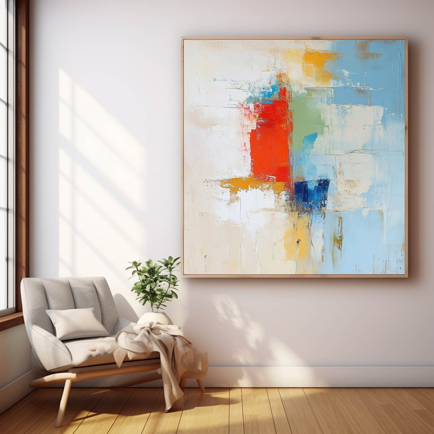 Abstract Canvas Art AB601 - Neutralighting