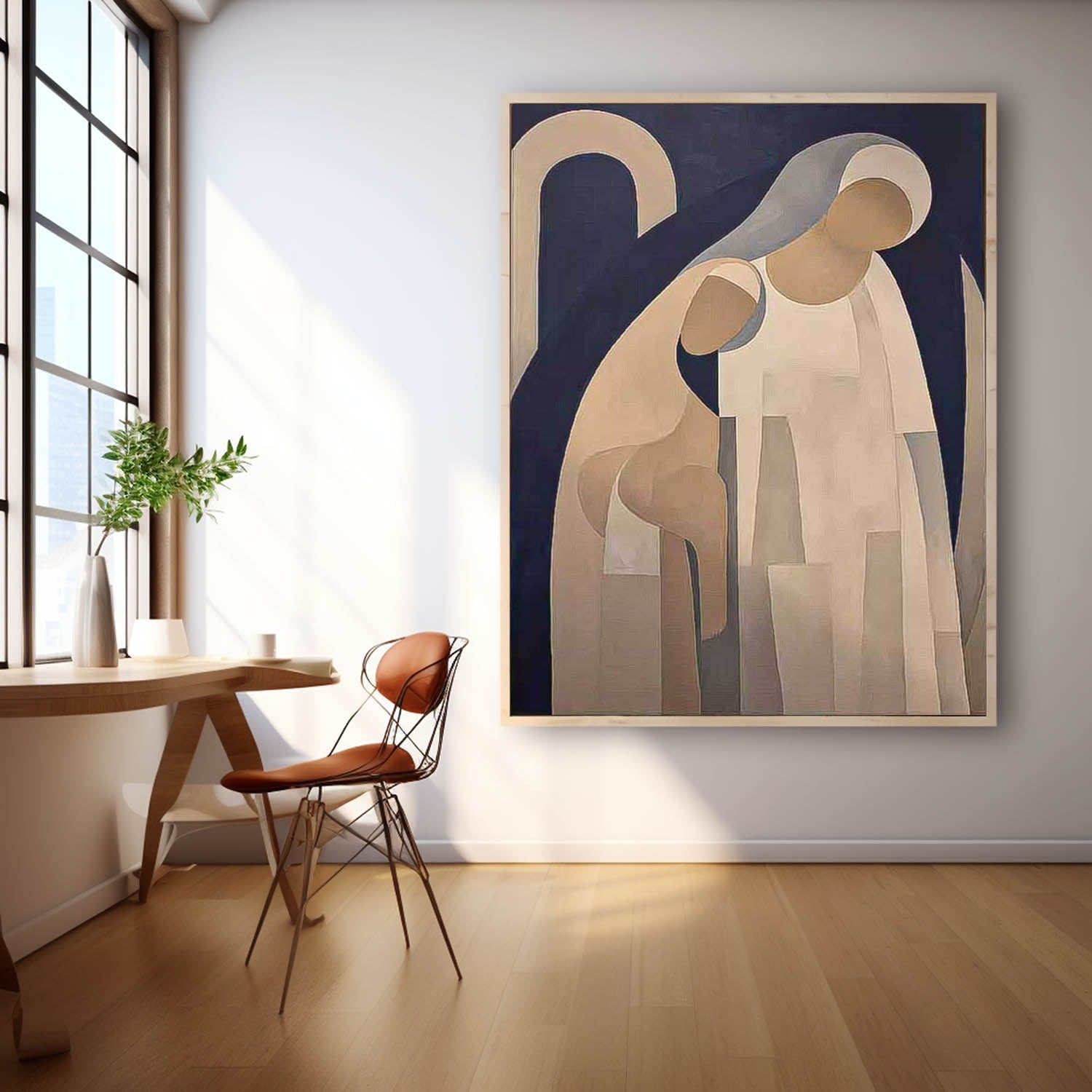 Wall Art People Elegant Cubist Abstract Artistic