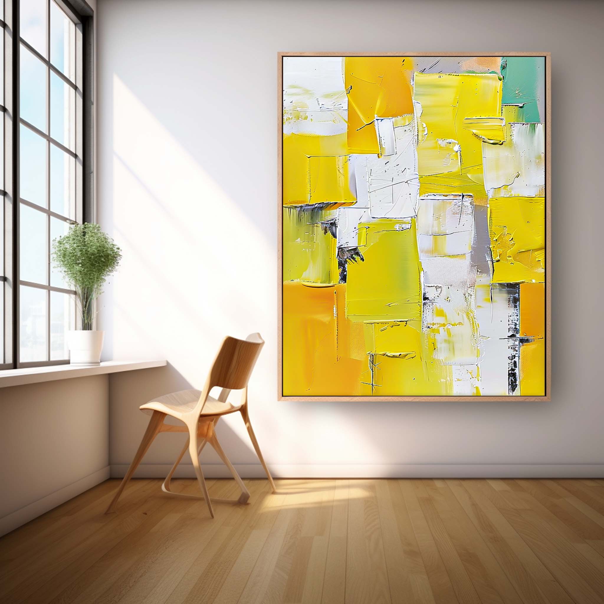 Wall Art Dynamic Abstract Bold Color Pop Decor
