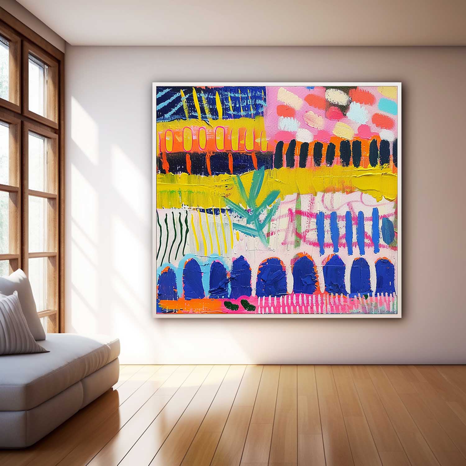 Wall Art Abstract Pop Collage Maximalist Graphic