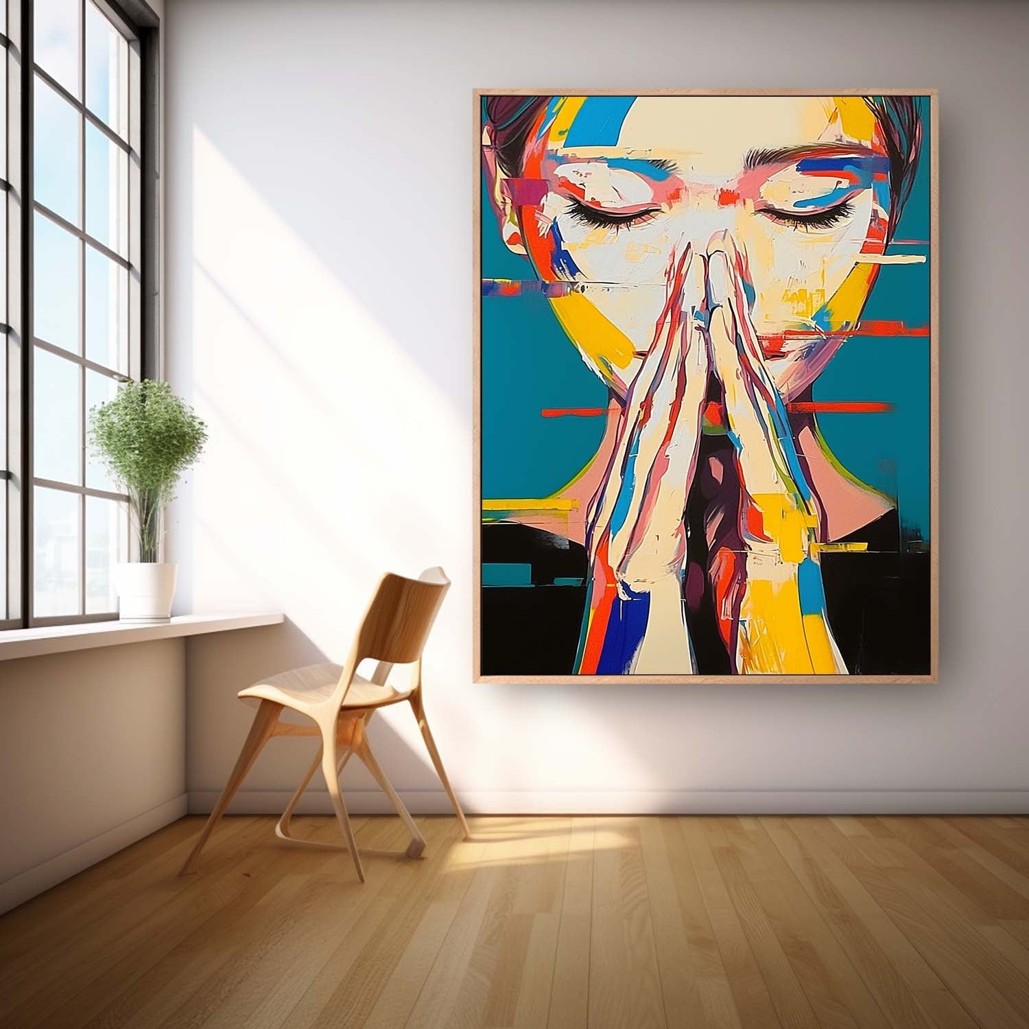 Wall Art Vibrant People Emotional Atmosphere
