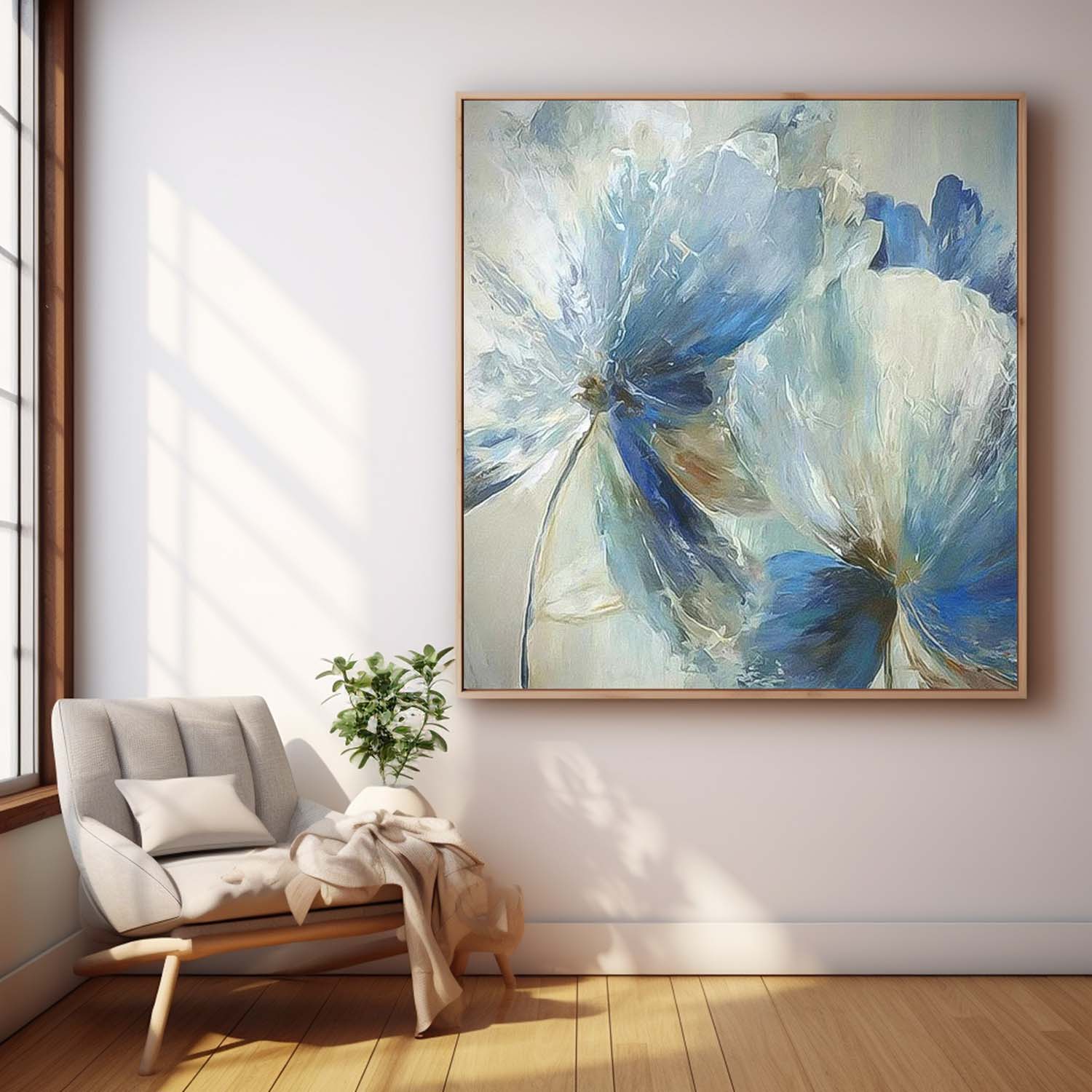 Wall Art Cheerful Lively Botanical Flower Painterly