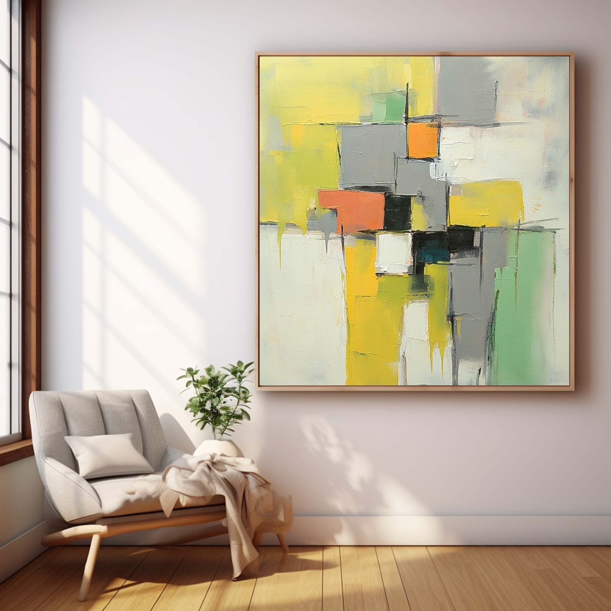 Wall Art Dynamic Abstract Contemporary Painterly