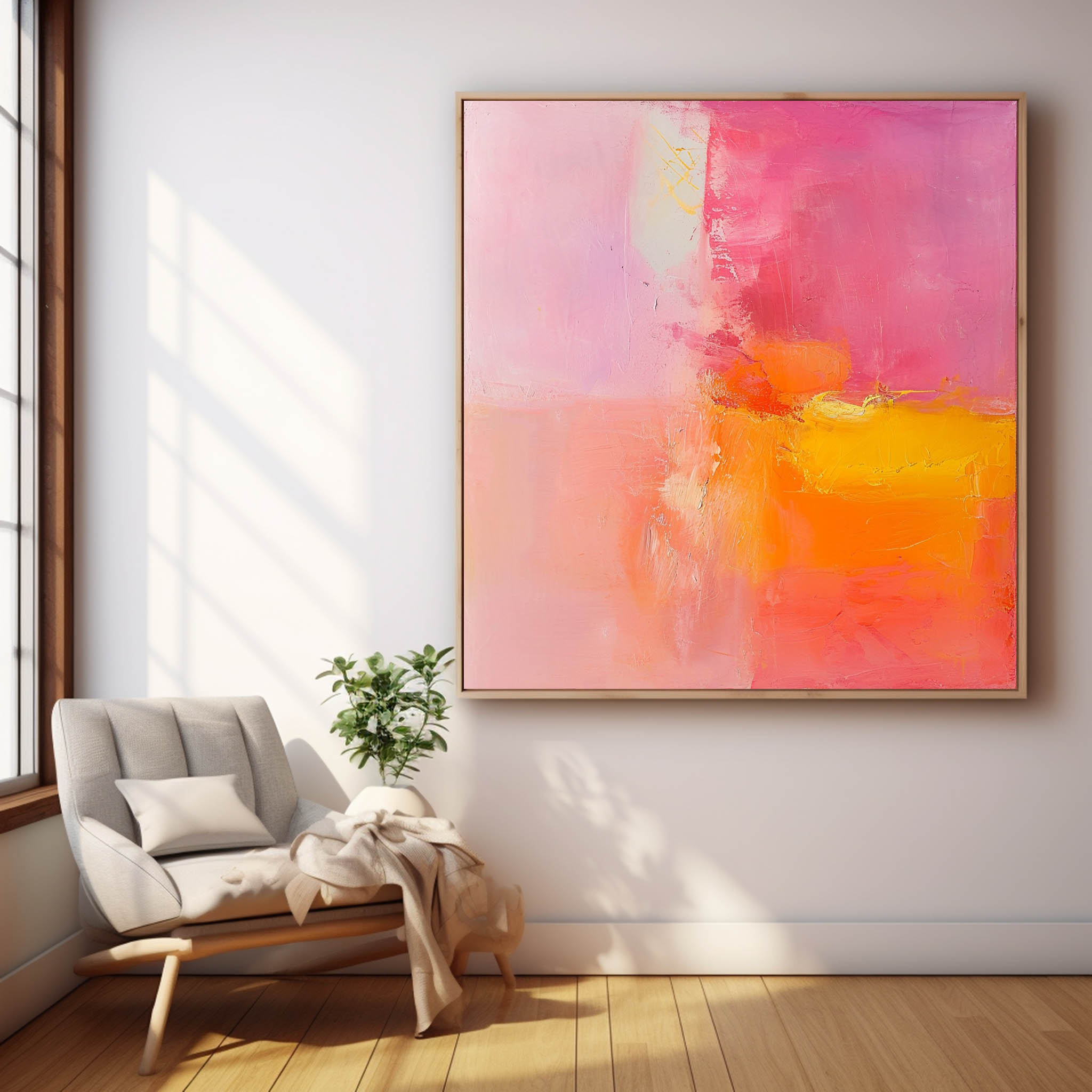 Wall Art Understated Elegant Abstract Wash