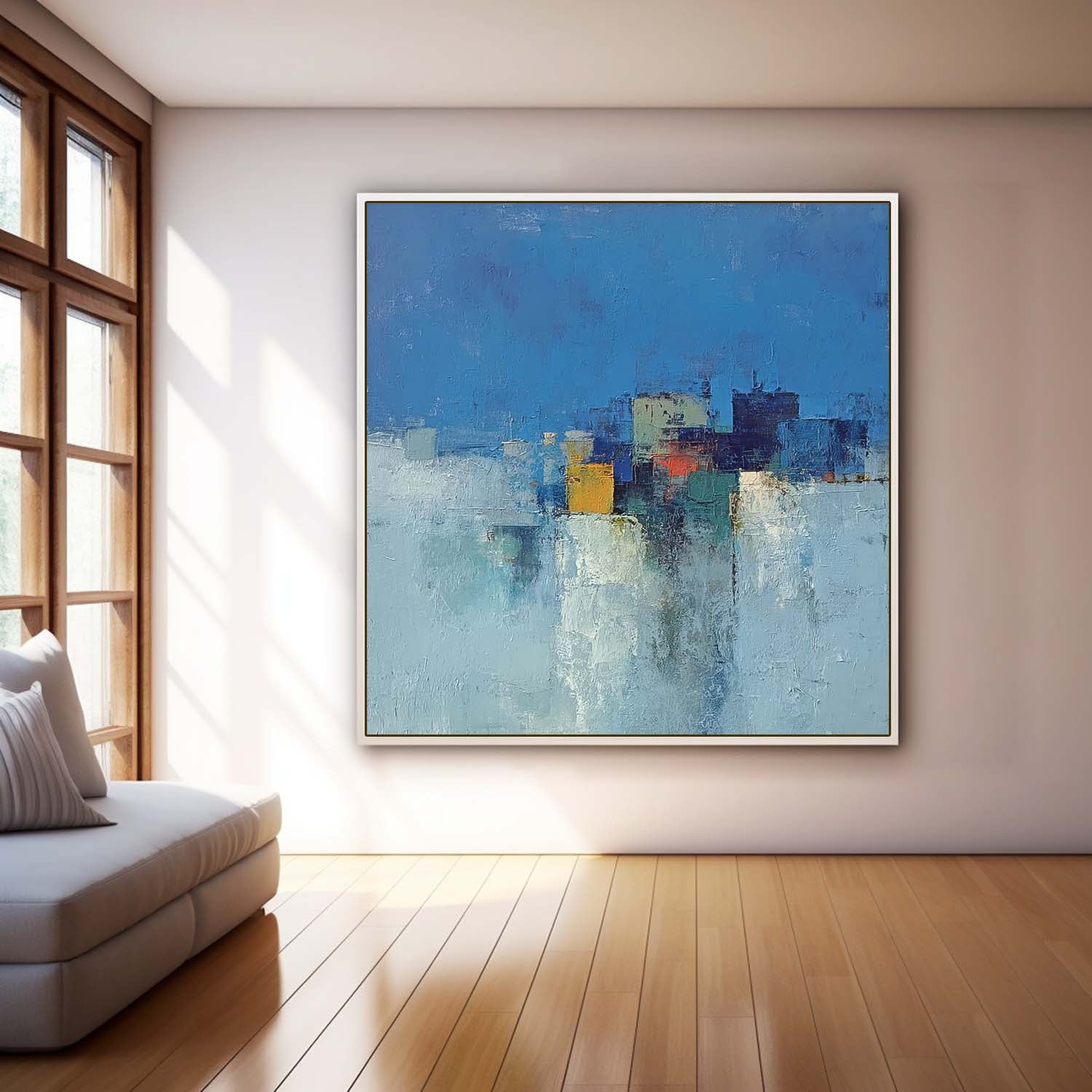 Wall Art Architecture Geometric Water Reflection