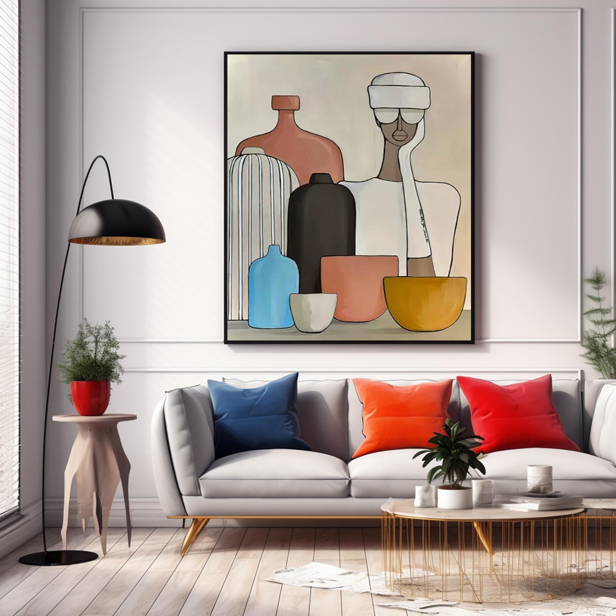 Wall Art Abstract Pop Cartoon Illustration