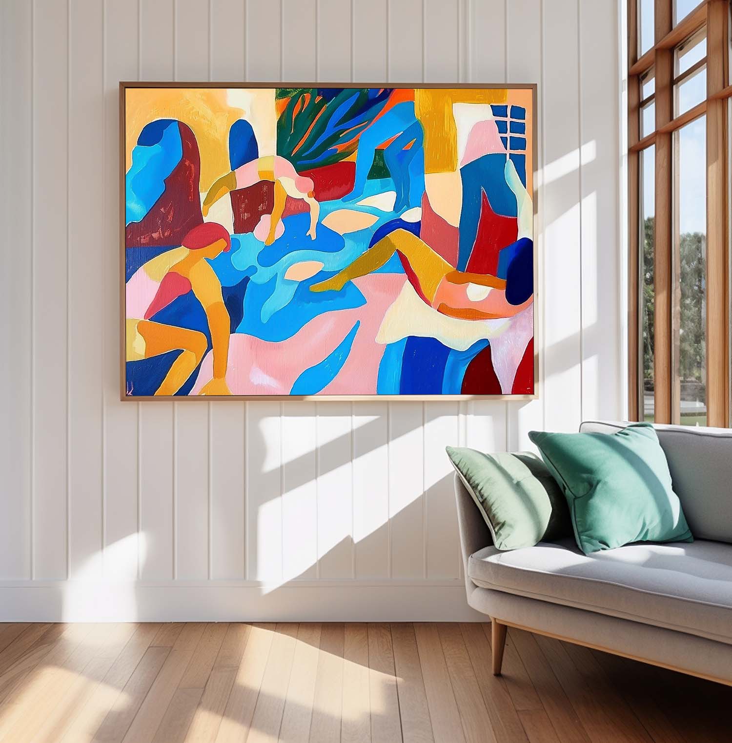 Wall Art Abstract Cubist Figurative Joyful