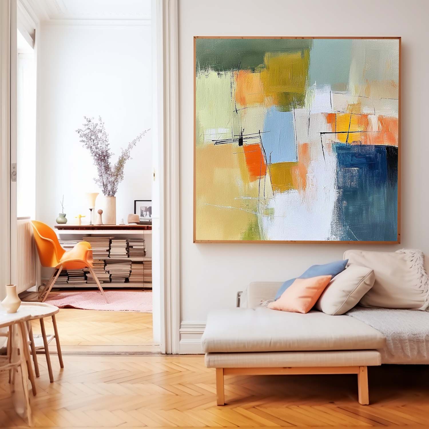 Wall Art Abstract Soft Gradient Sky Natural