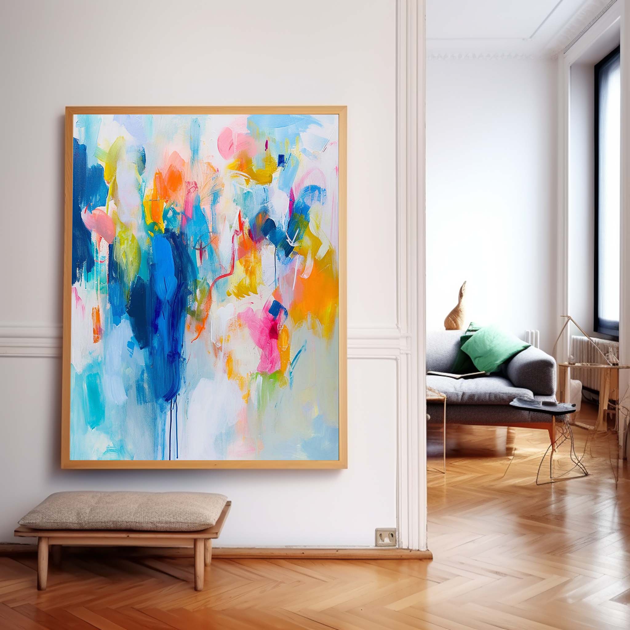 Wall Art Fresh Abstract Watercolor Wash