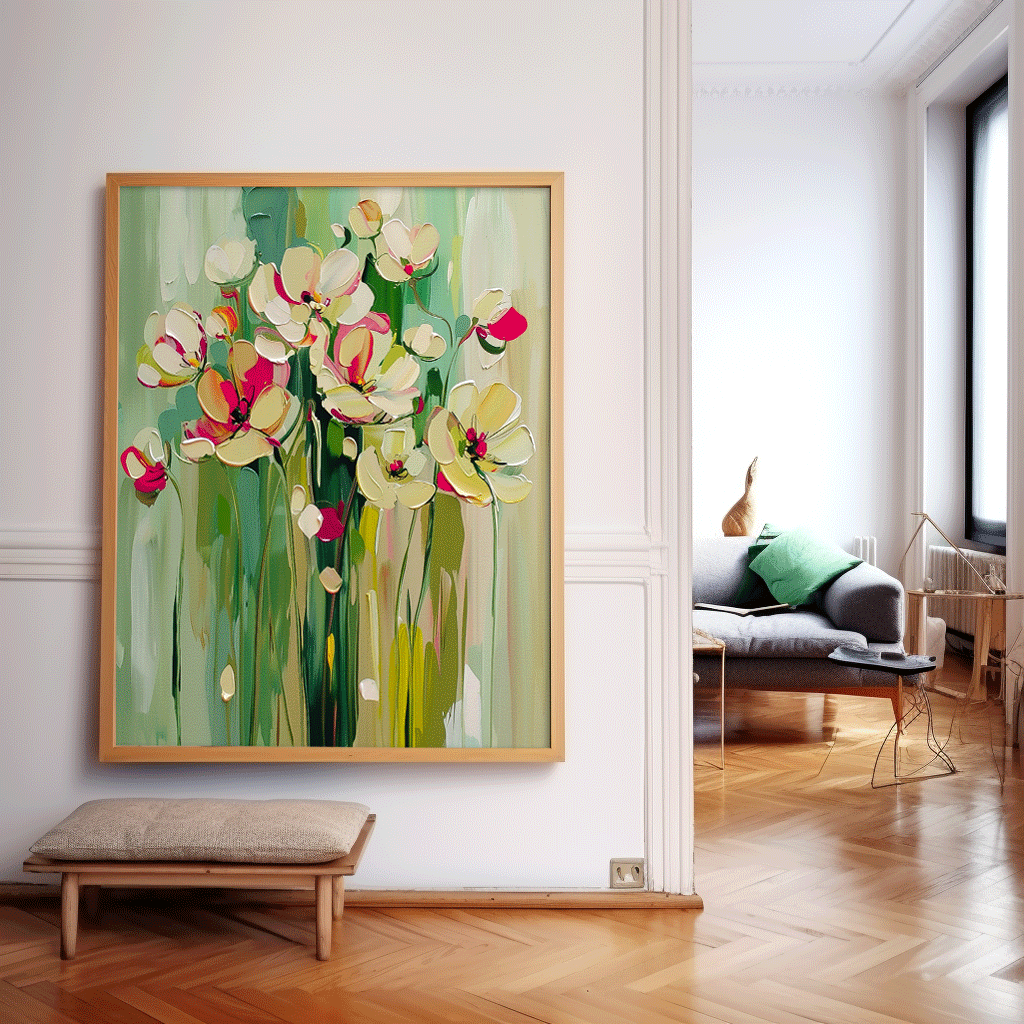Wall Art Flower Still Life Lively Warm Pop