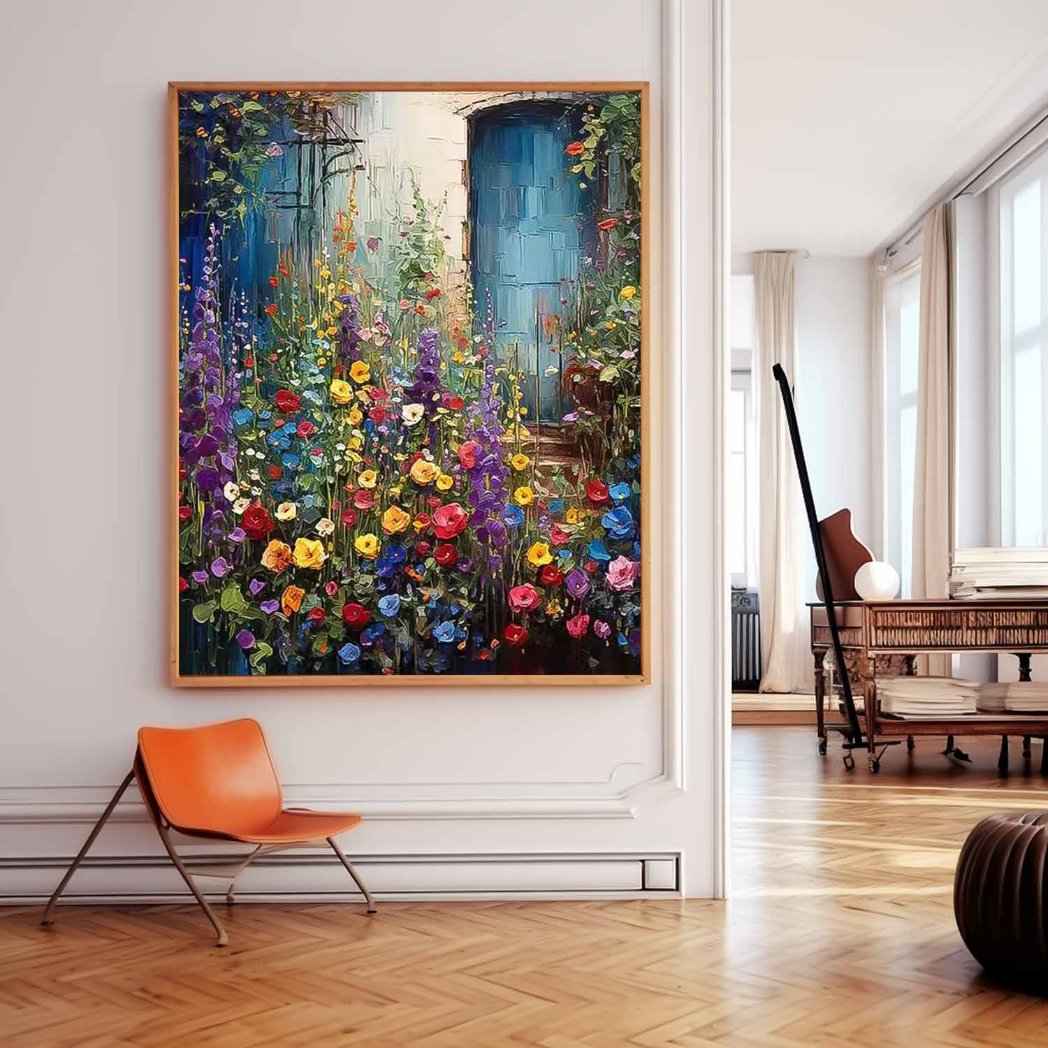 Wall Art Serene Flower Botanical Painterly Elegant