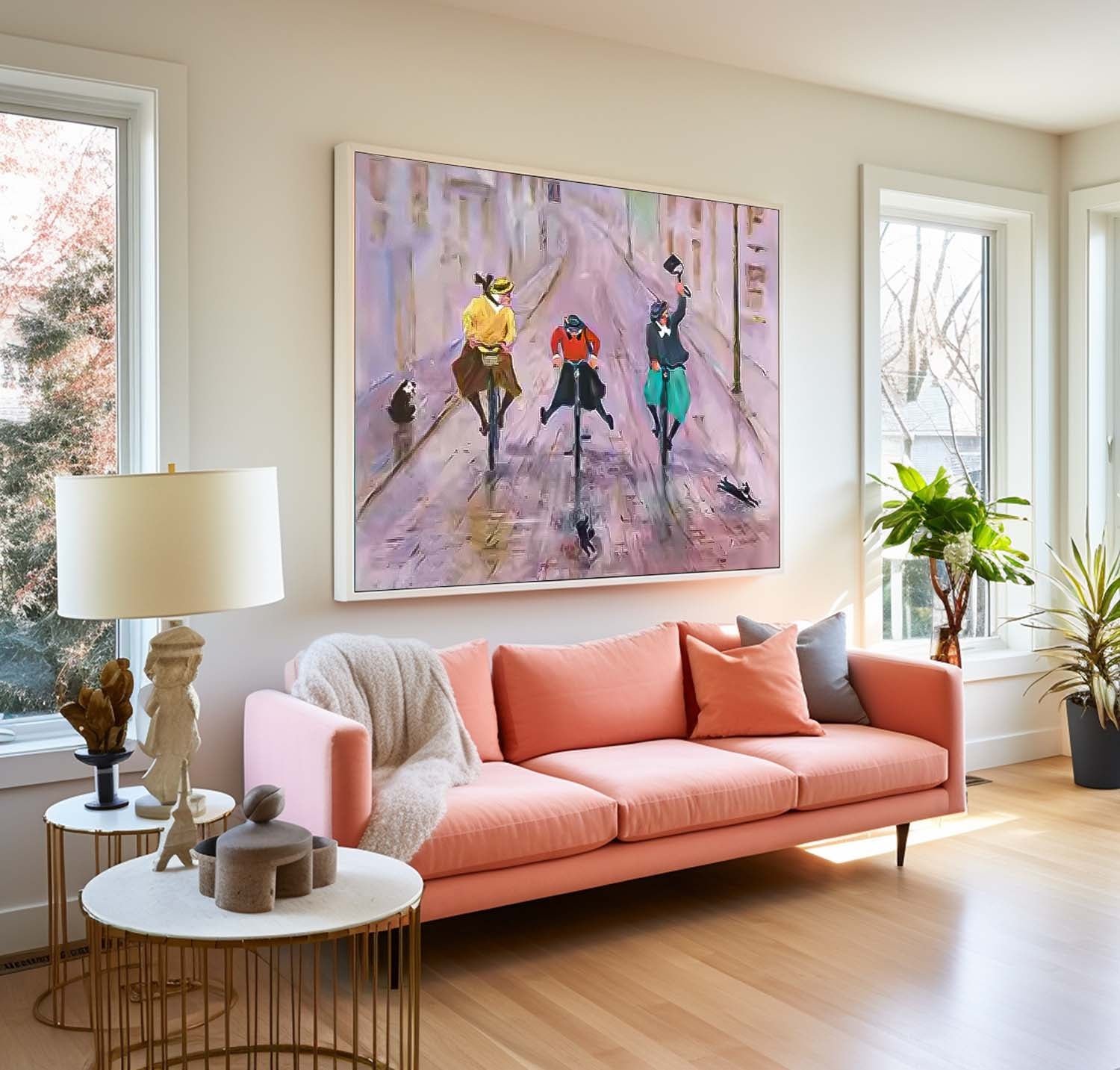 Wall Art People Contemporary Joyful Decor