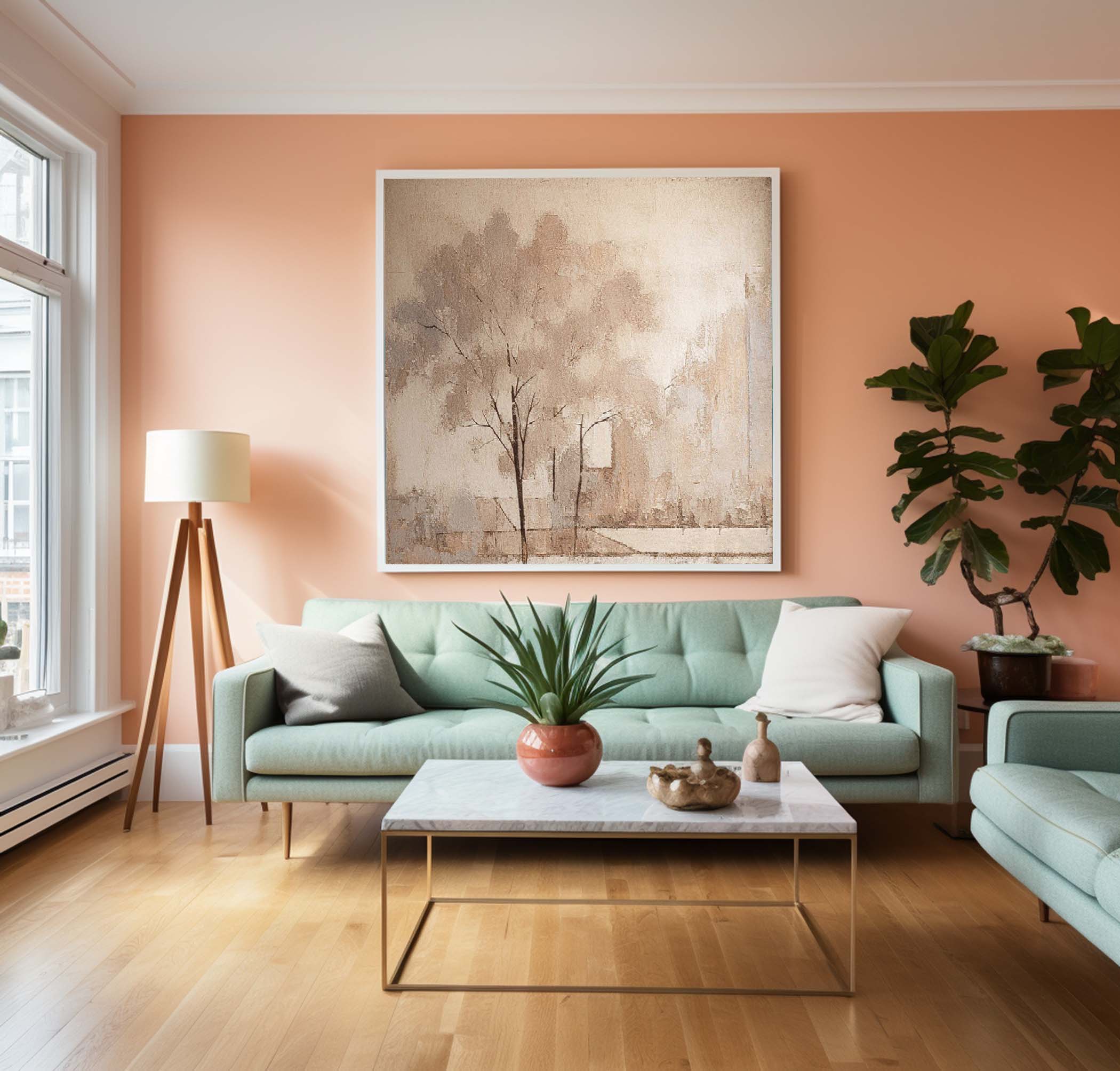 Wall Art Minimalist Botanical Abstract Wabi-Sabi