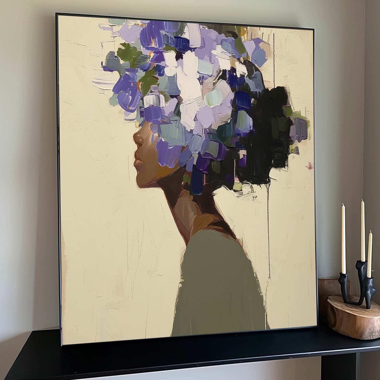 Wall Art Floral People Elegant Painterly Ethereal