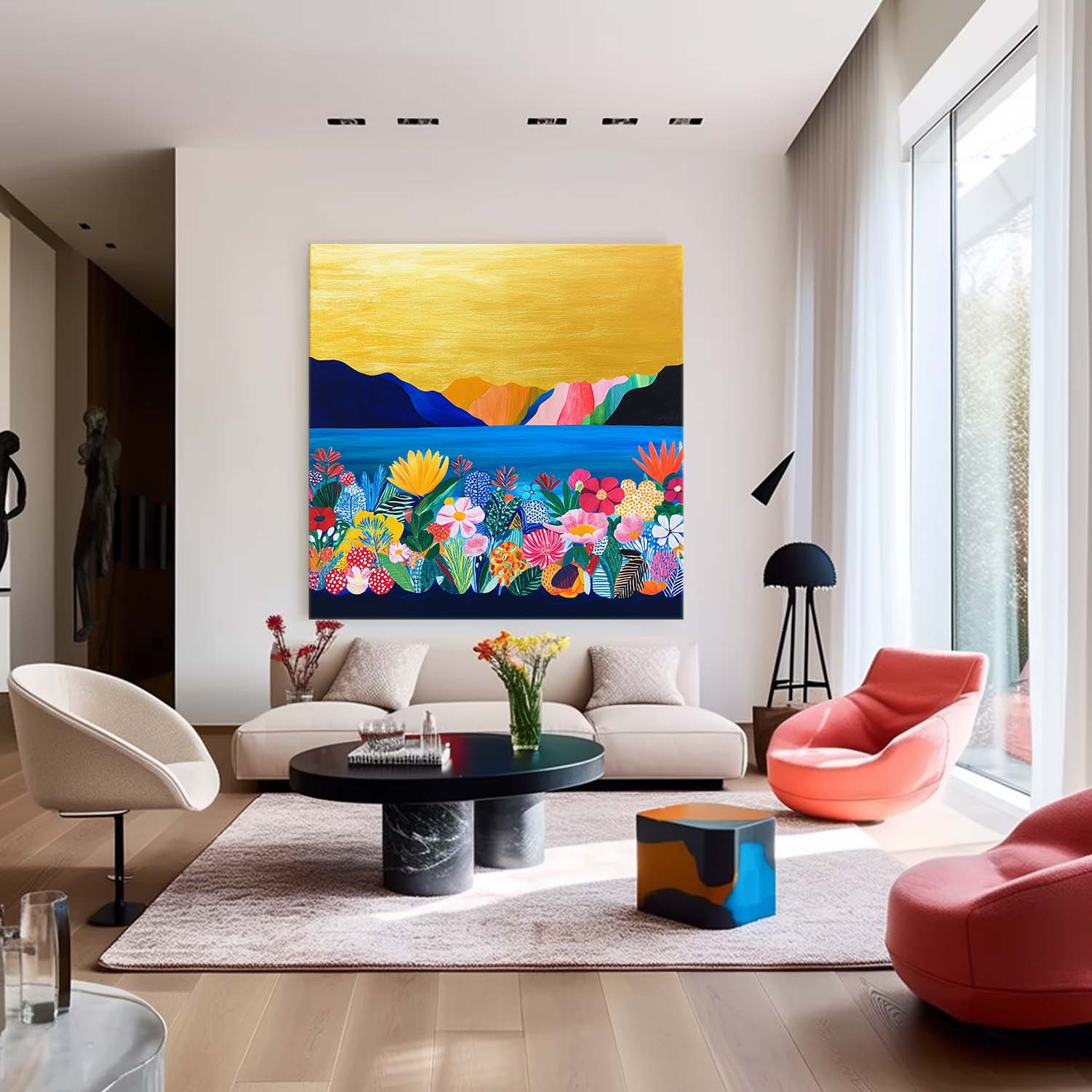 Wall Art Flower Post-Impressionist Vibrant