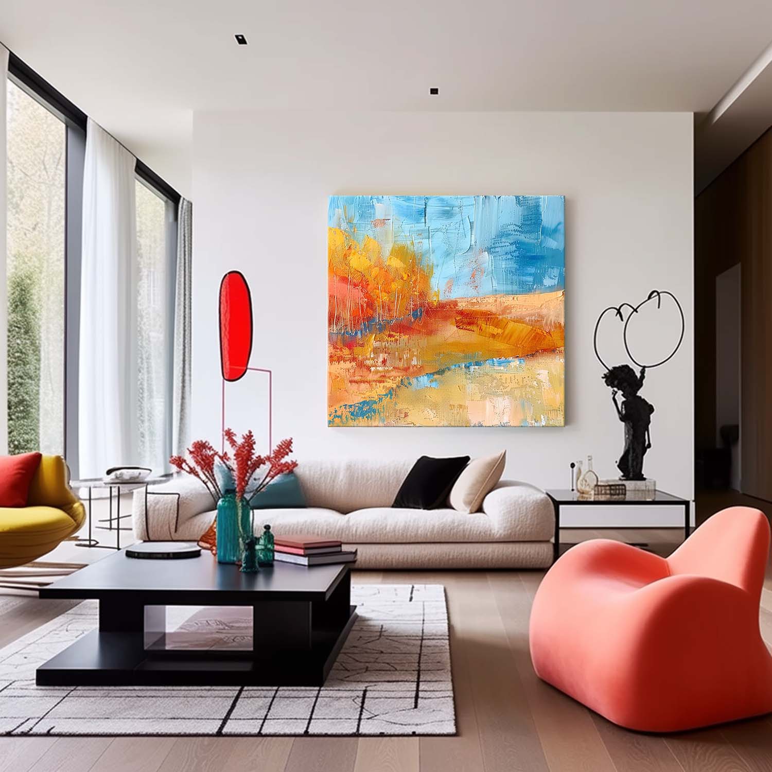 Wall Art Contemporary Abstract Expressionist Autumn