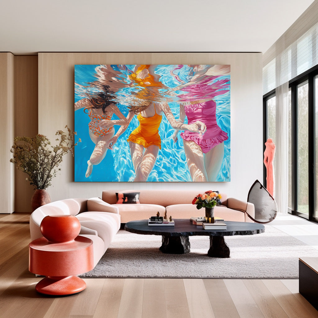 Wall Art People Contemporary Expressionist Soft
