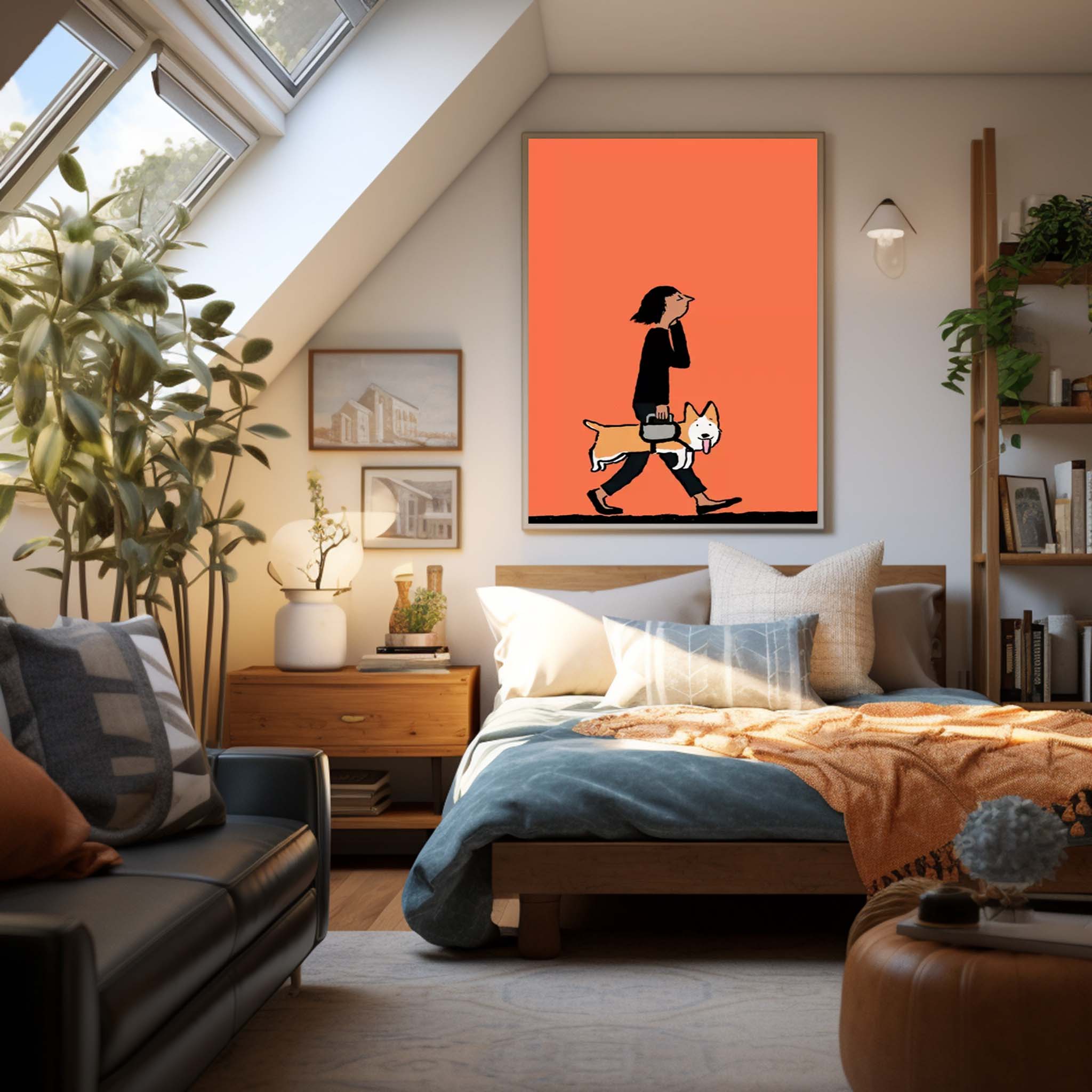 Wall Art Abstract Playful Energetic Pet Pop