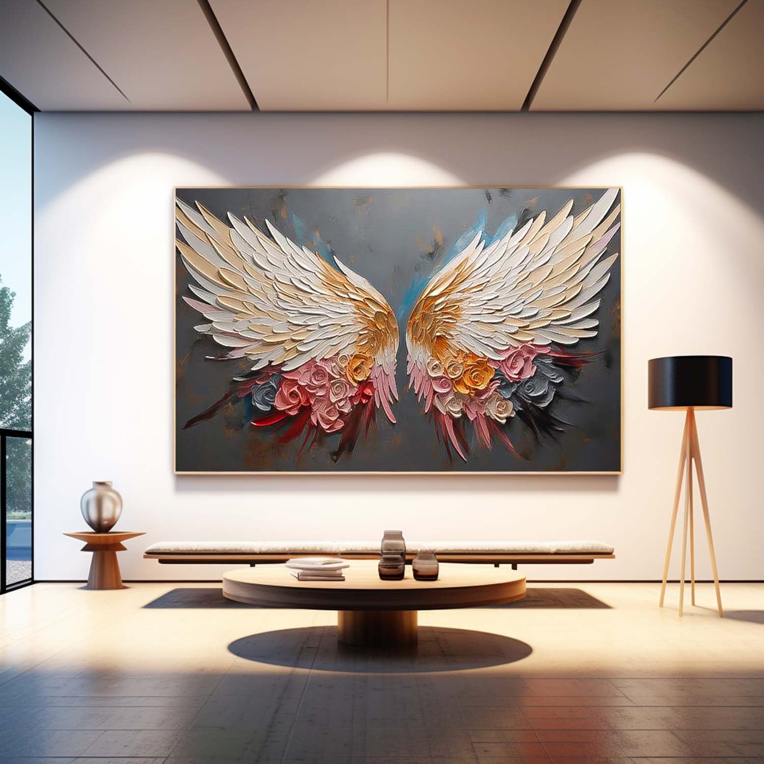Wall Art Design Flower Romantic Fantasy