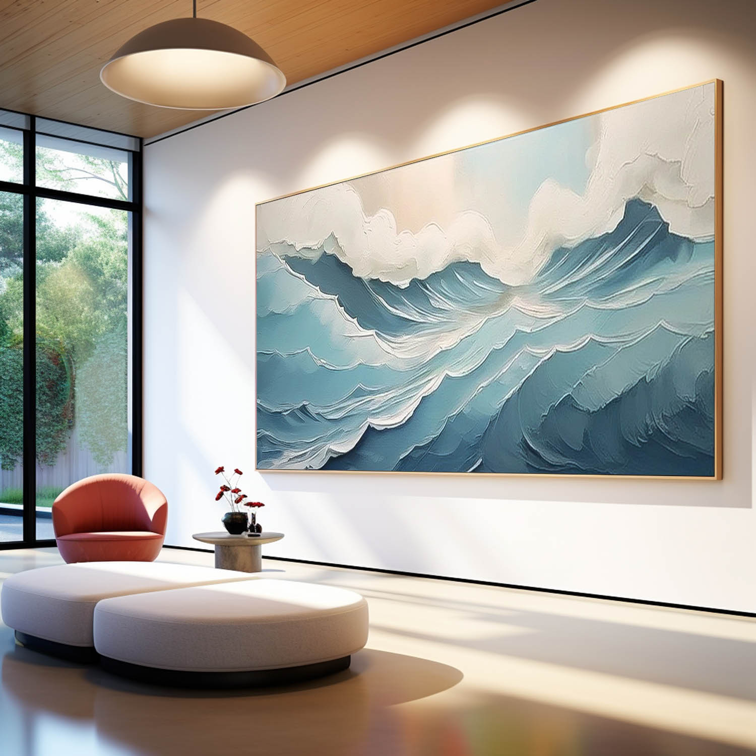 Wall Art Impasto Beach & Ocean Vibrant Painterly