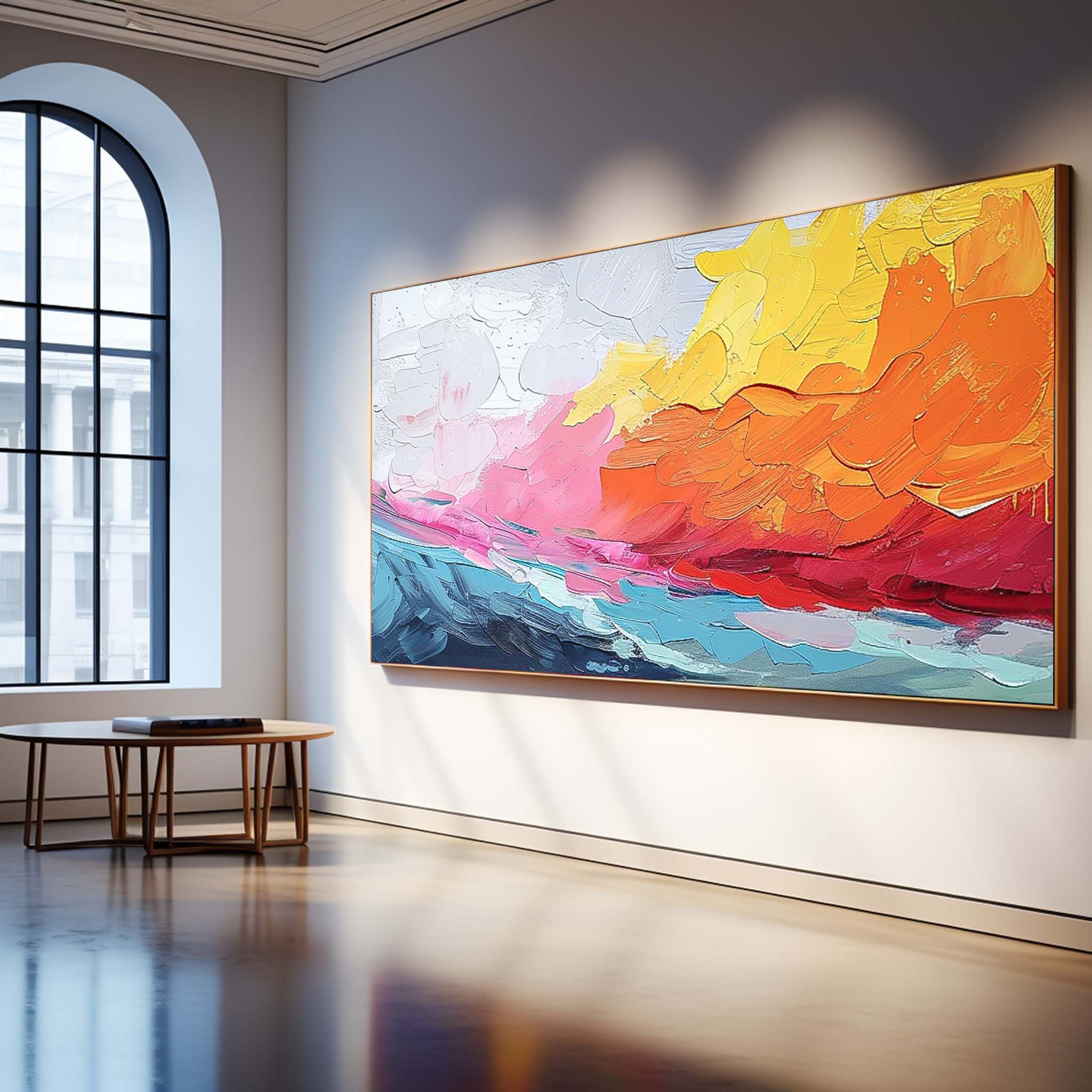 Wall Art Abstract Impasto Pop Painterly Raw