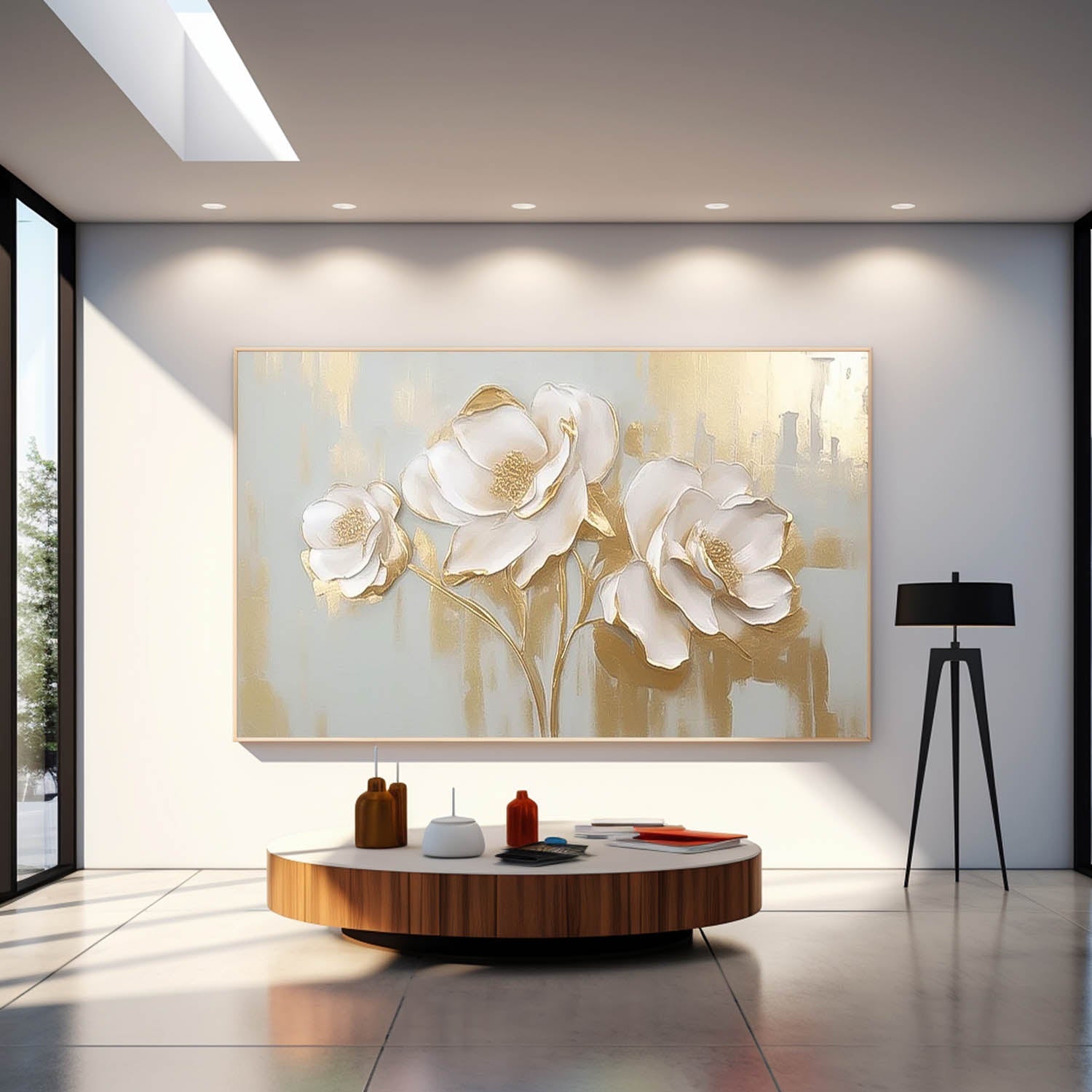 Wall Art Impasto Flower Dynamic Painterly
