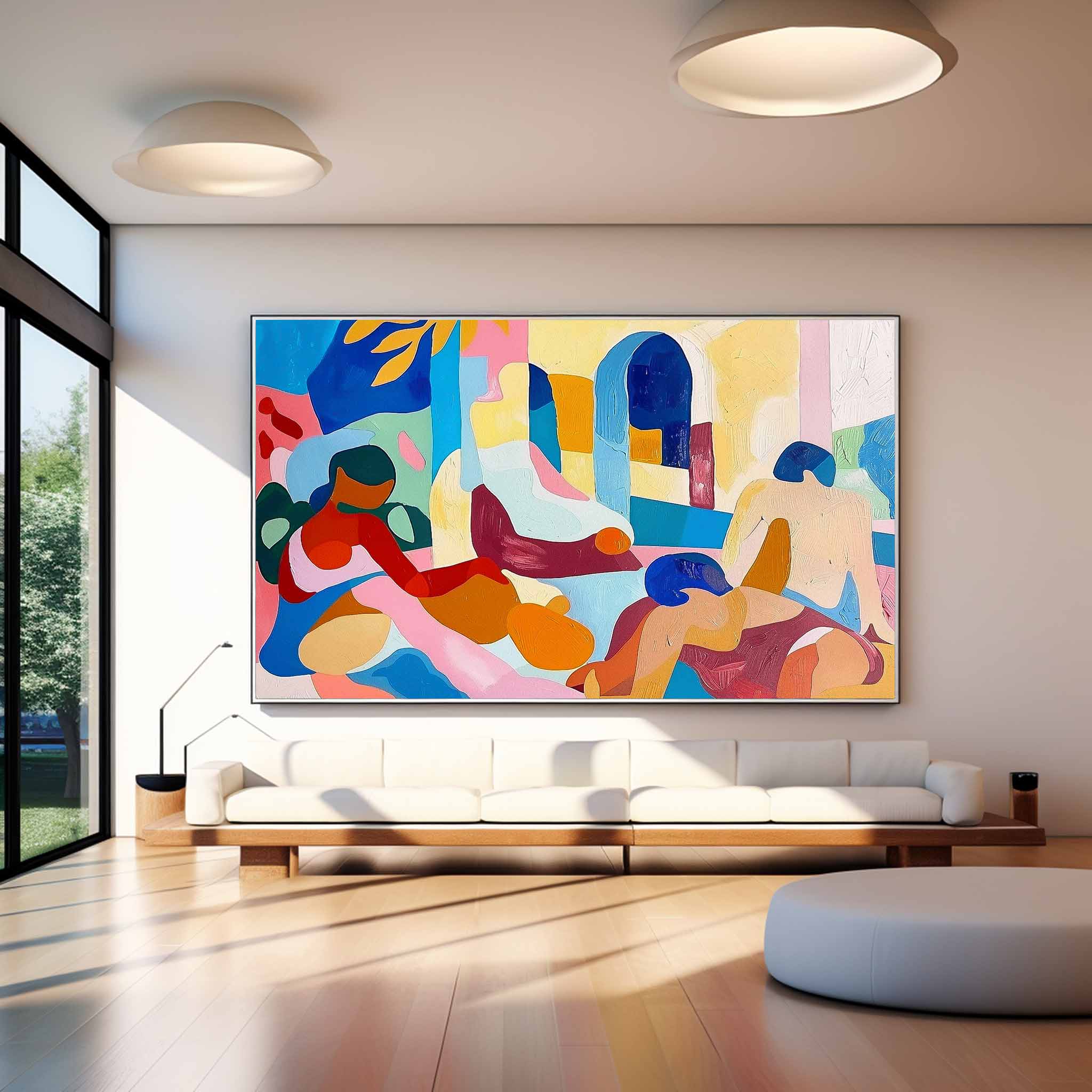 Wall Art Abstract Painterly Scene Elegant
