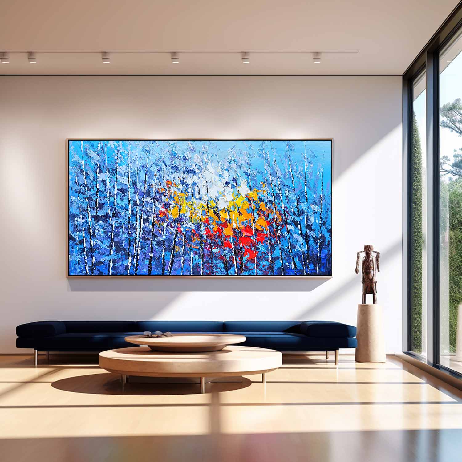 Wall Art Impasto Dense Tree Energetic Lively