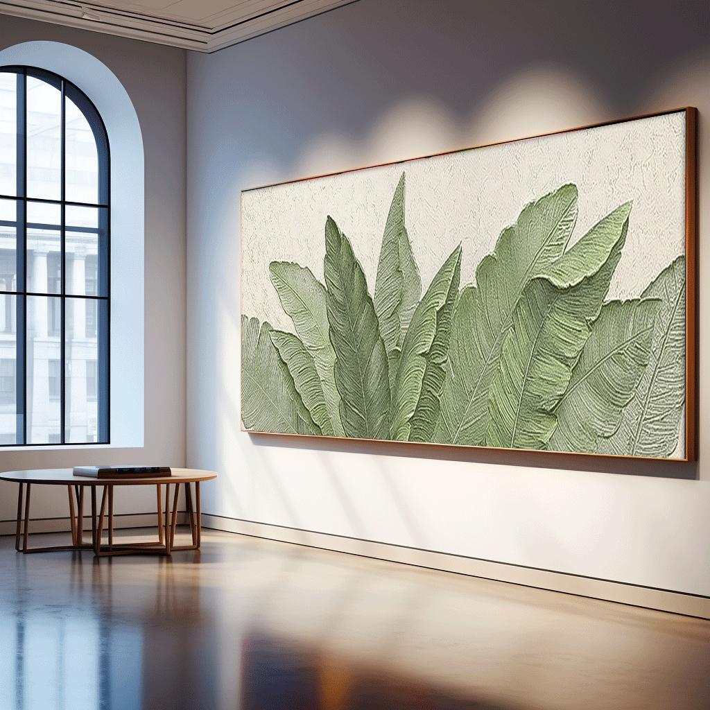 Wall Art Flower Painterly Contemporary Design