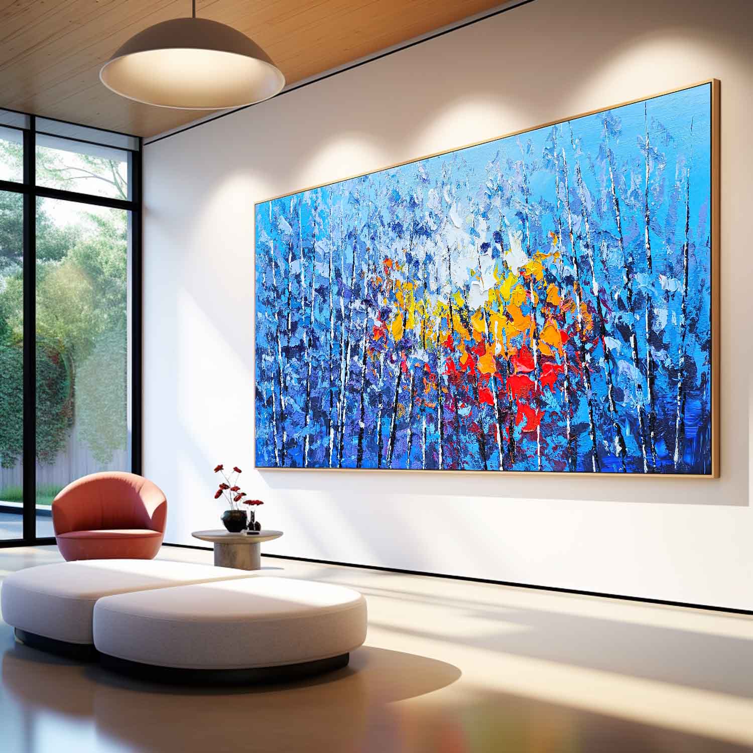 Wall Art Impasto Dense Tree Energetic Lively