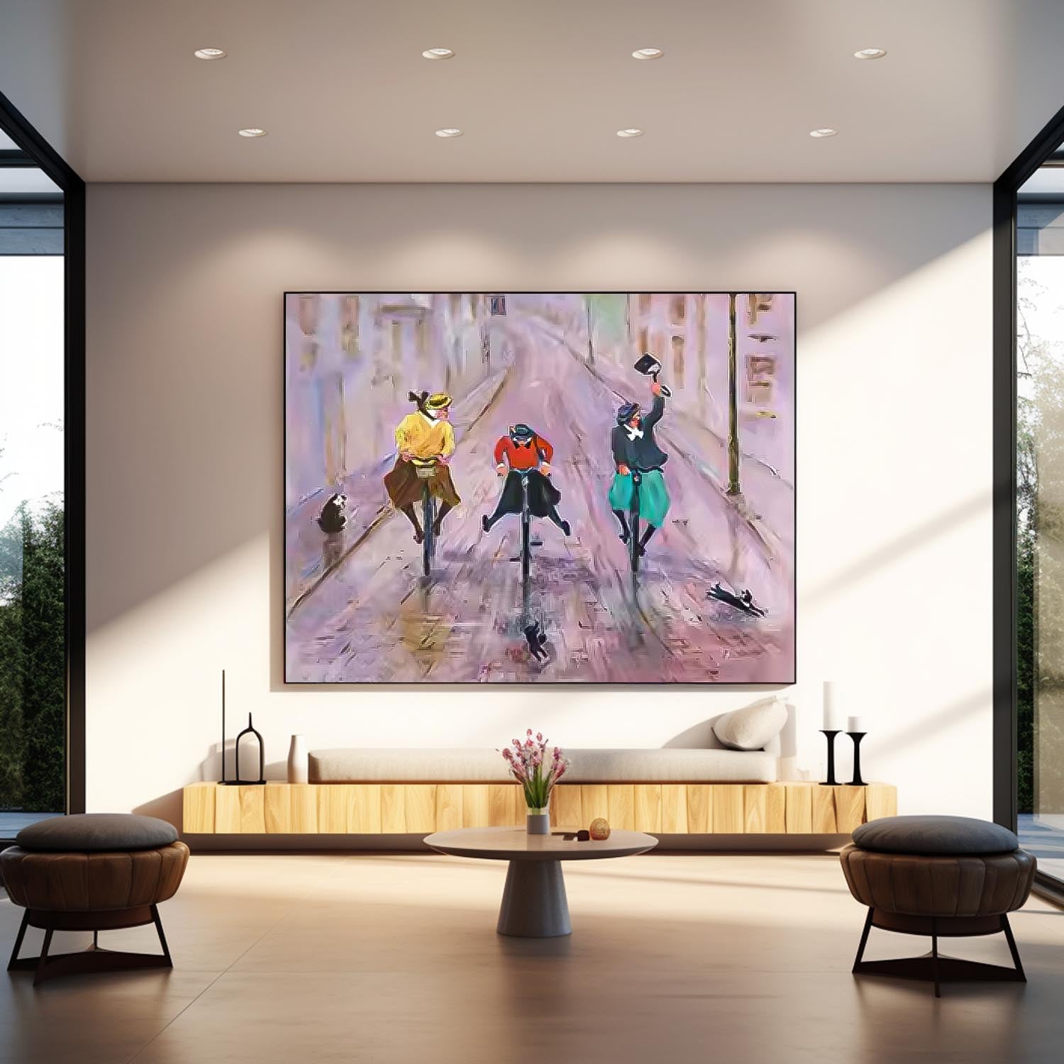 Wall Art People Contemporary Joyful Decor
