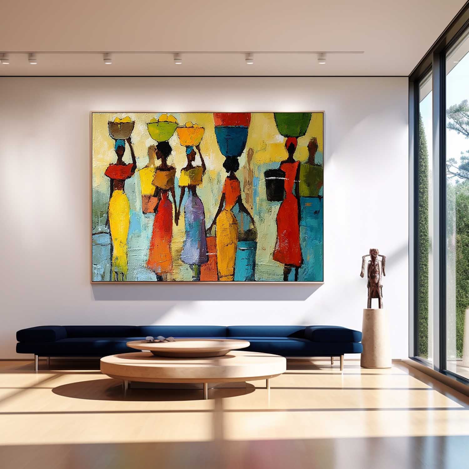 Wall Art Vibrant People Lively Cultural Tribal