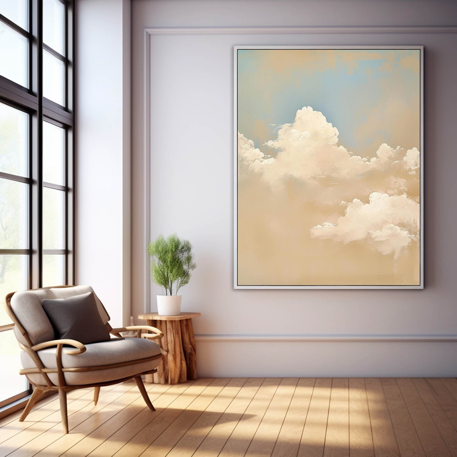 Wall Art Landscape Impasto Soft Cloud