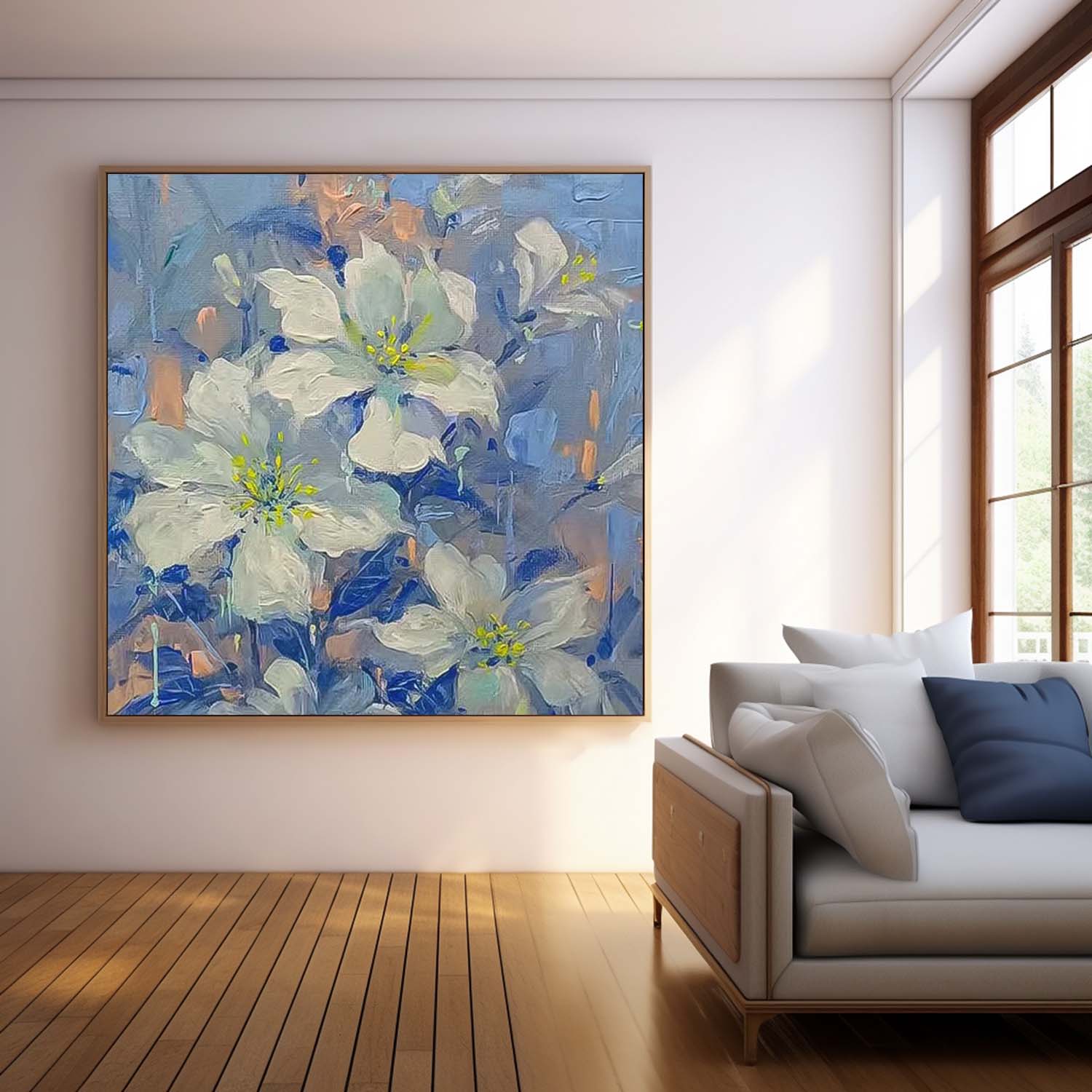 Wall Art Impressionist Flower Serene Calm Nature