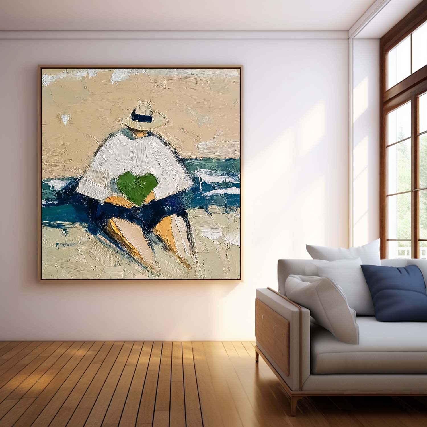Wall Art People Contemporary Serene Coastal