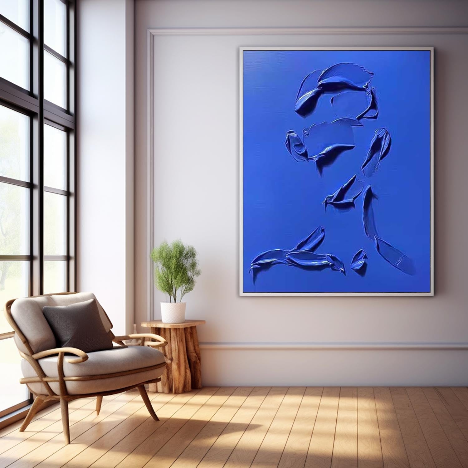 Wall Art Minimalist Elegant Negative Space
